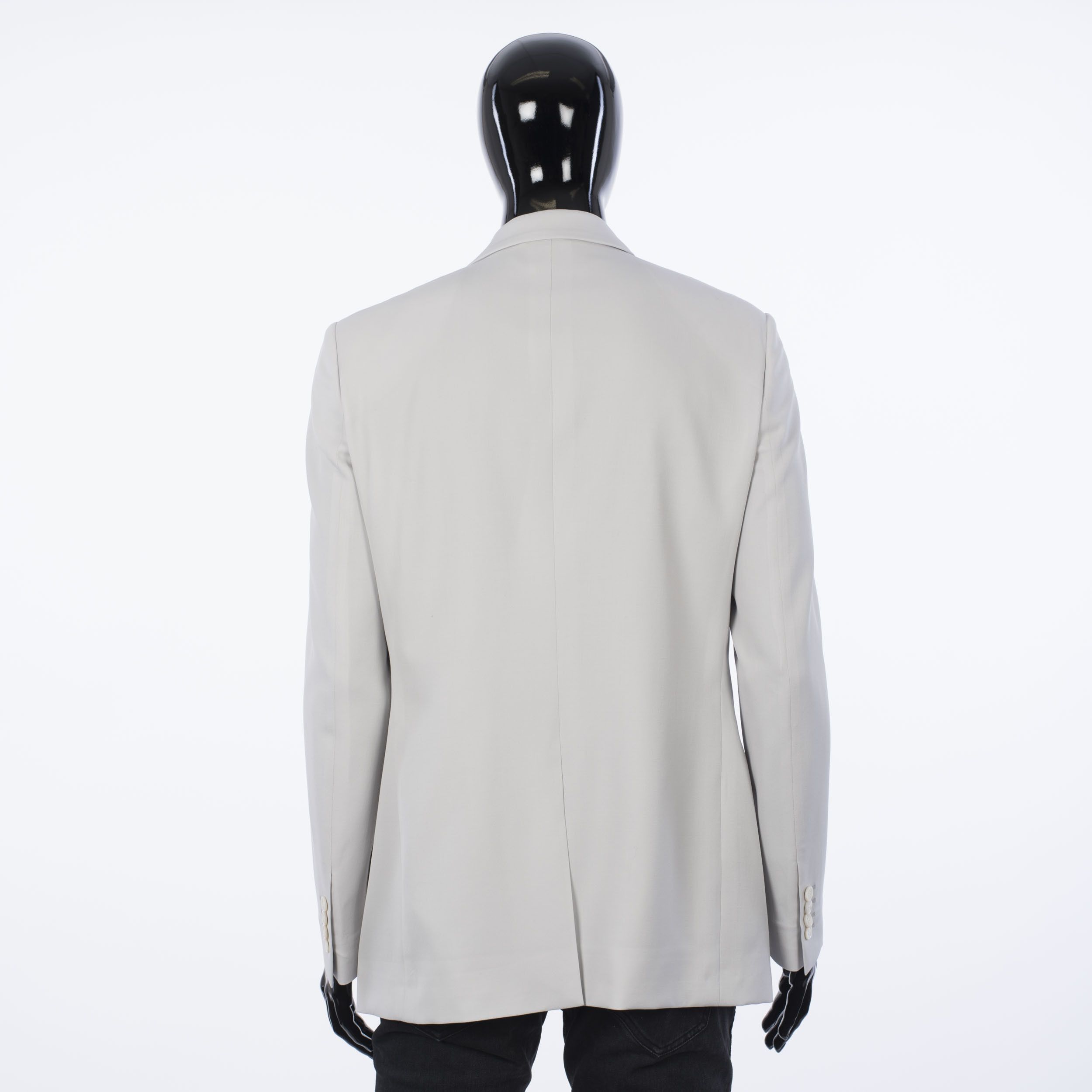 Dior × Kim Jones SS20 Gray Wool Twill Jacket With Asymmetric Collar Size 40R - 7 Thumbnail