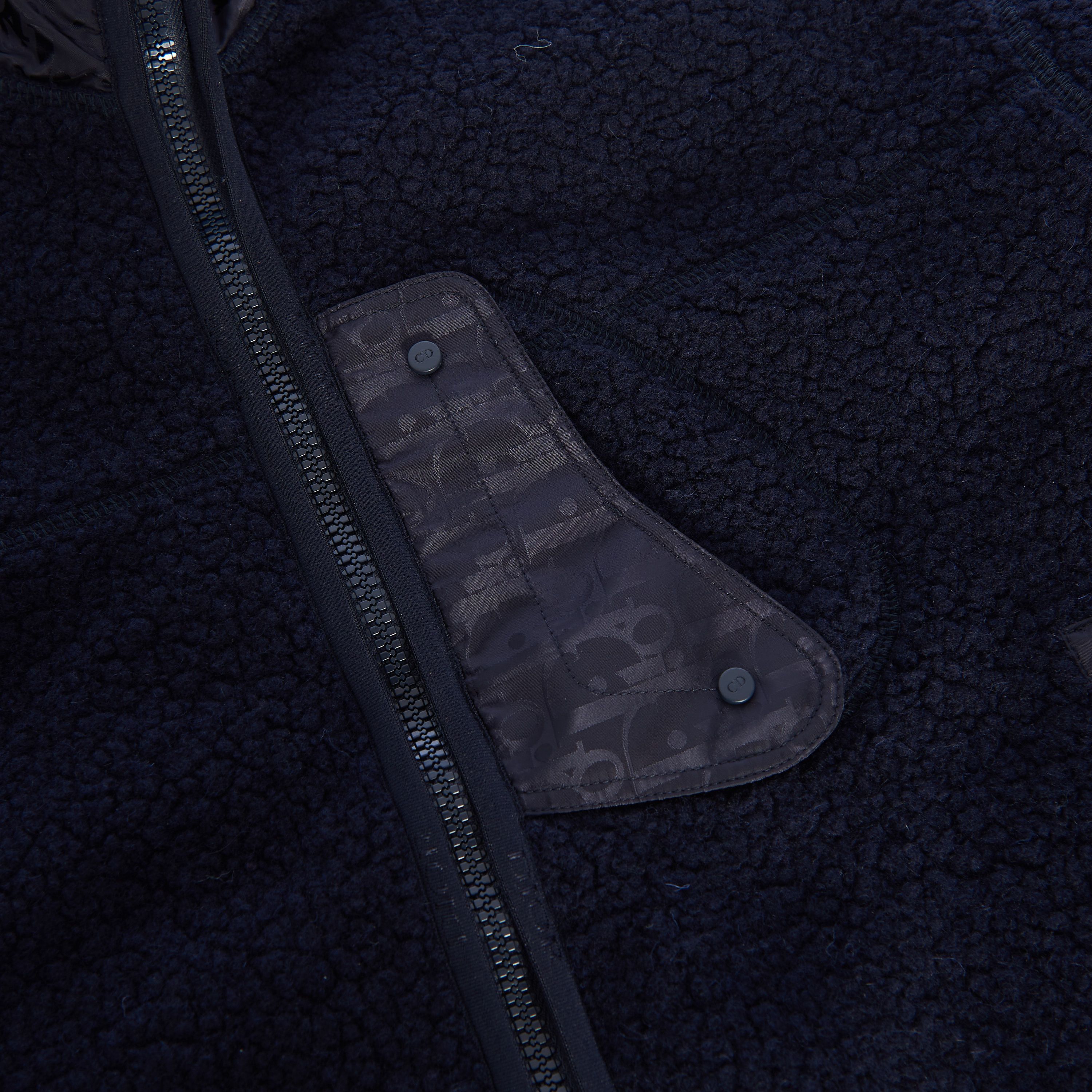 Dior × Kim Jones Reversible Dior Oblique Blouson In Navy Fleece/Tech Fabric Size US M / EU 48-50 / 2 - 13 Thumbnail