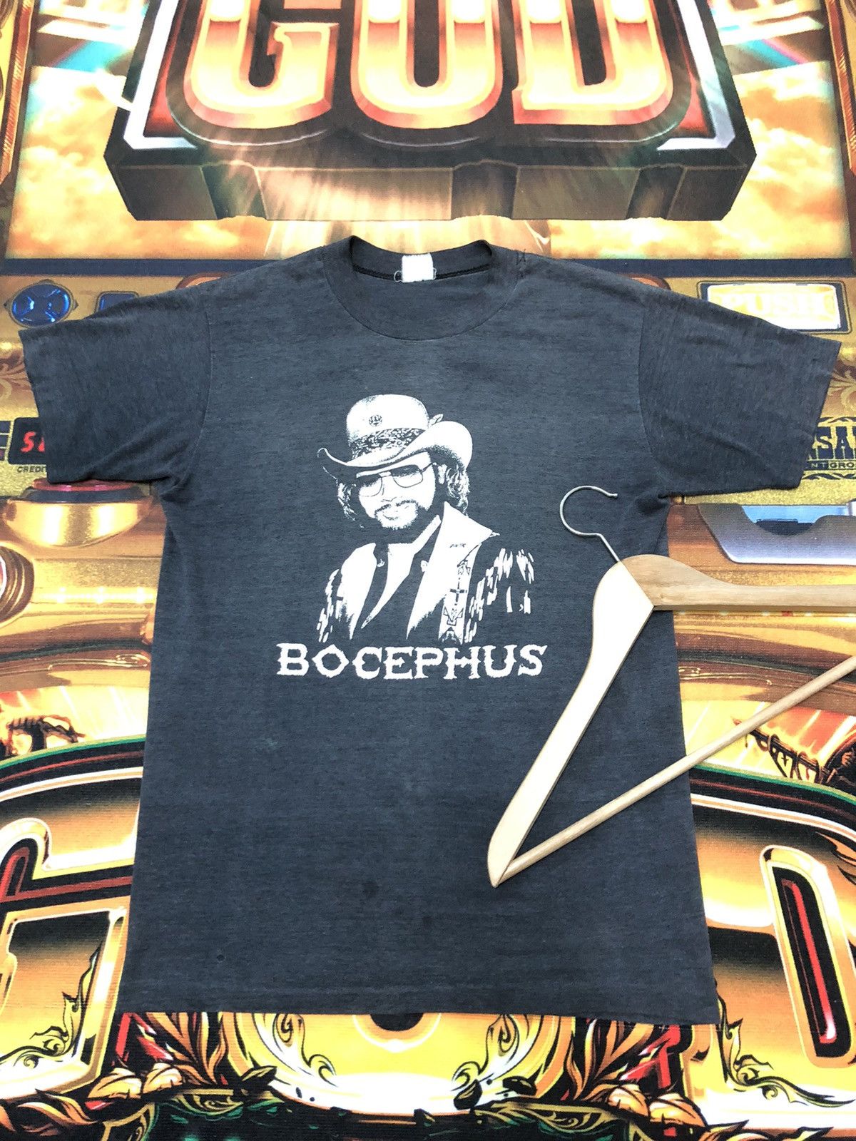 Band Tees × Vintage VINTAGE 1982 BOCEPHUS HANK TOUR ‘82 PAPERTHIN SHIRT Size US S / EU 44-46 / 1 - 1 Thumbnail