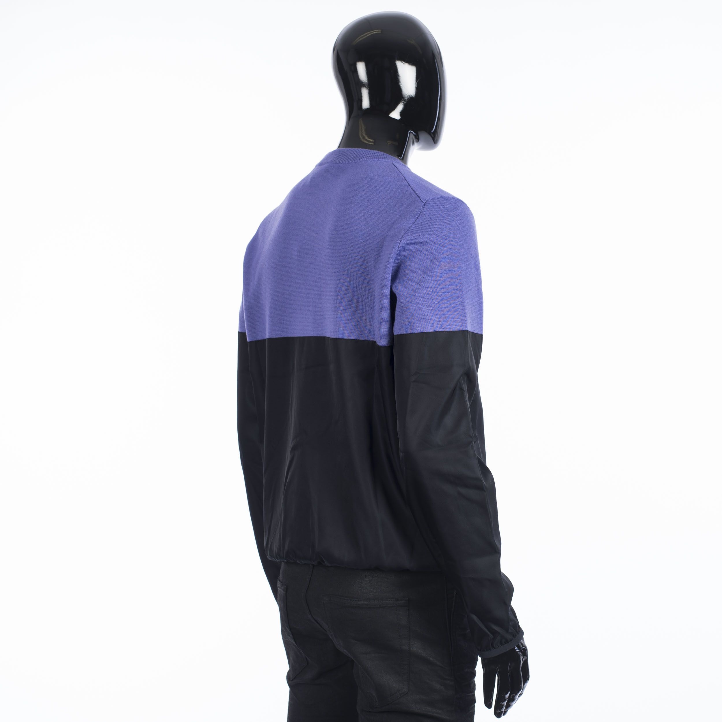 Dior SS21 CD Sweater In Purple Punto Milano Wool & Black Fabric Size US M / EU 48-50 / 2 - 6 Thumbnail