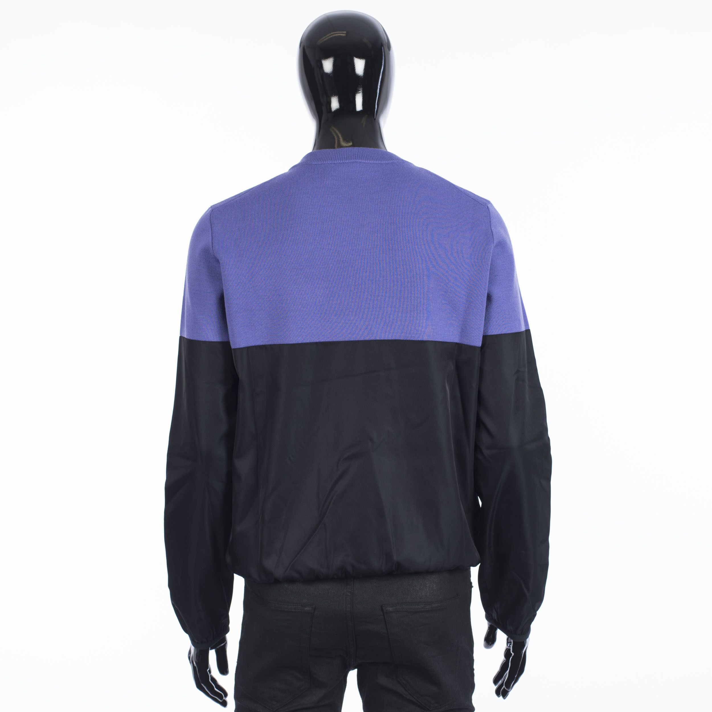 Dior SS21 CD Sweater In Purple Punto Milano Wool & Black Fabric Size US M / EU 48-50 / 2 - 5 Thumbnail
