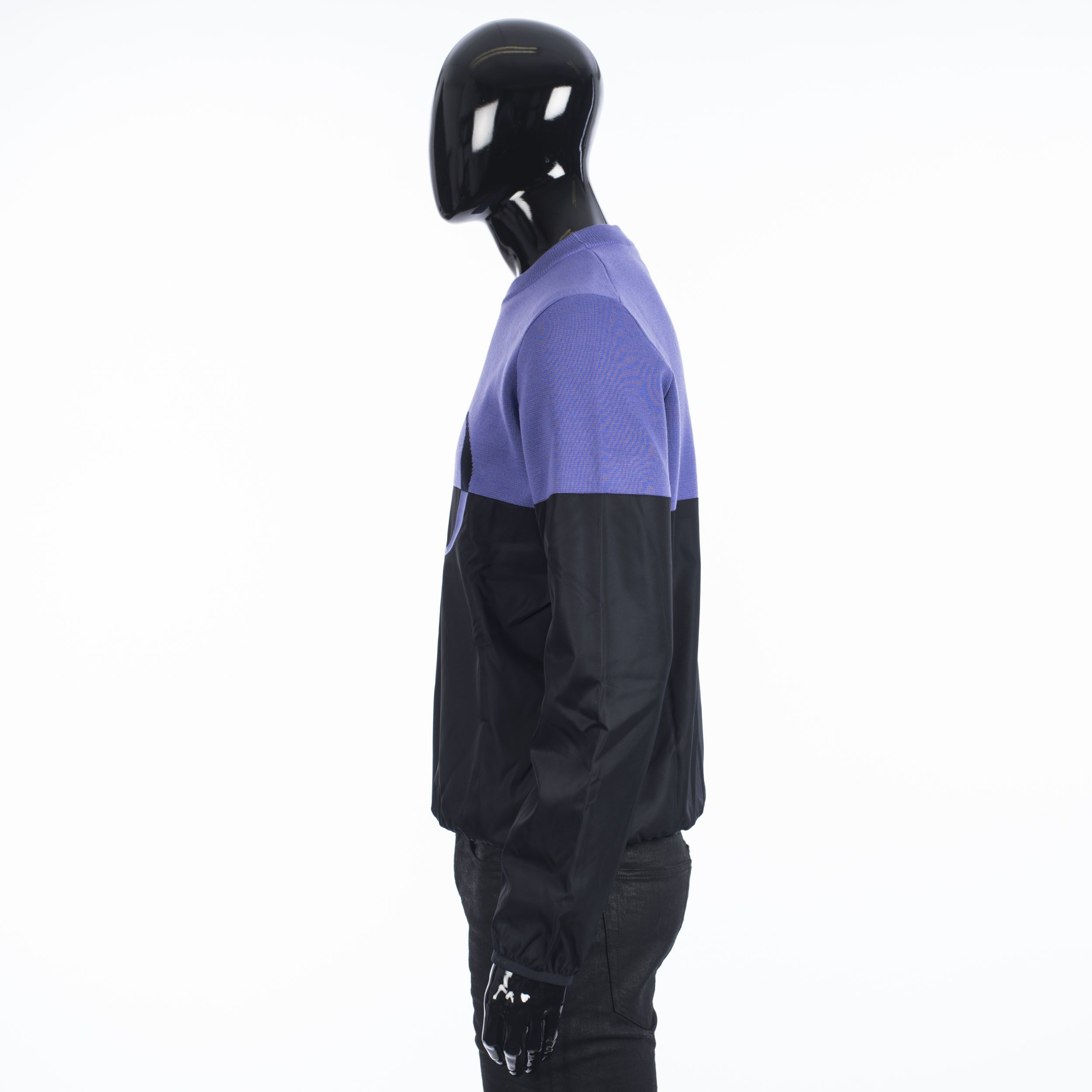 Dior SS21 CD Sweater In Purple Punto Milano Wool & Black Fabric Size US M / EU 48-50 / 2 - 4 Thumbnail