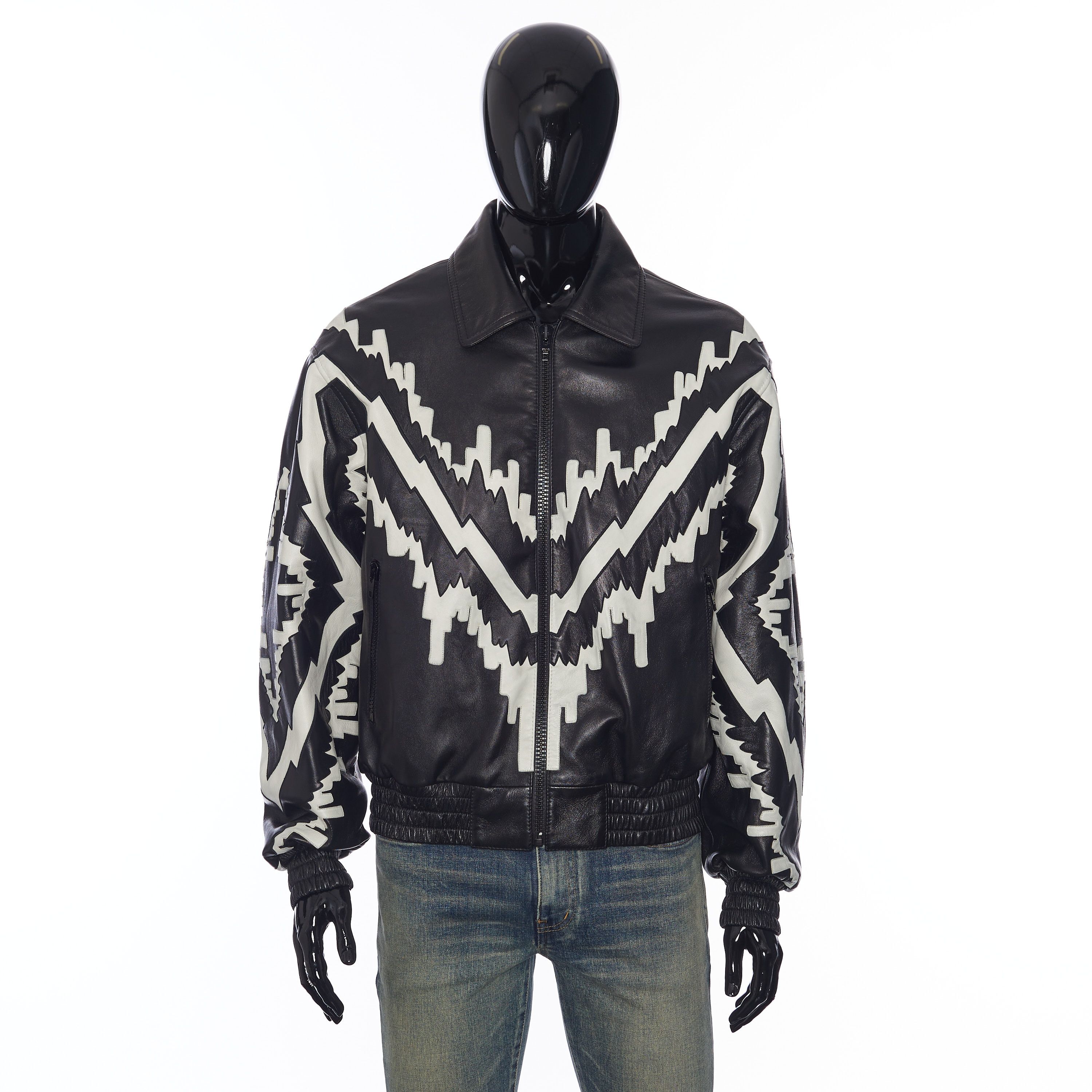 Celine Oversized Psychedelic Blouson Jacket in Soft Lambskin Size US M / EU 48-50 / 2 - 1 Thumbnail
