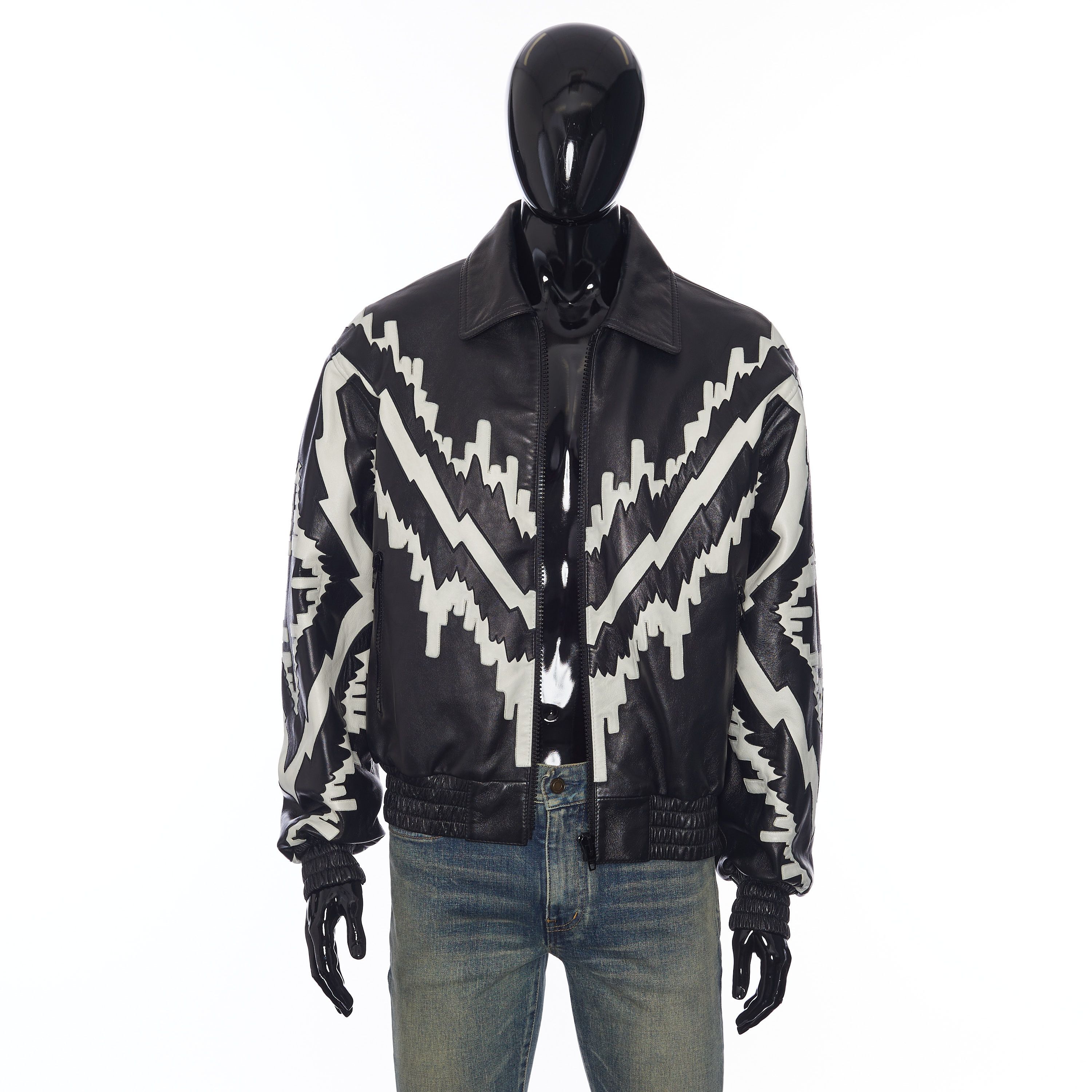 Celine Oversized Psychedelic Blouson Jacket in Soft Lambskin Size US M / EU 48-50 / 2 - 9 Thumbnail