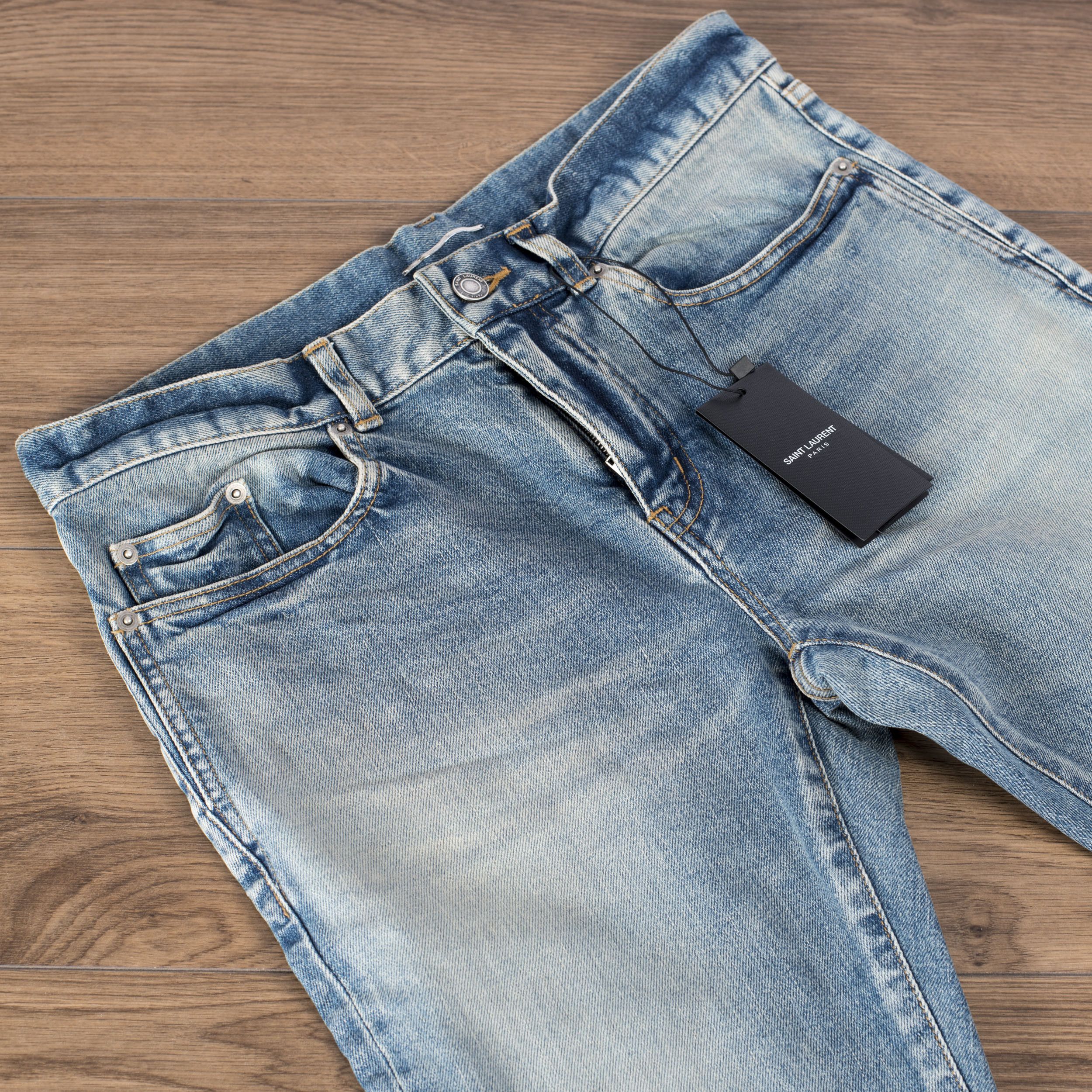 パンツ SAINT LAURENT destroy denim pants Saint Laurent Destroyed Jeans | Grailed