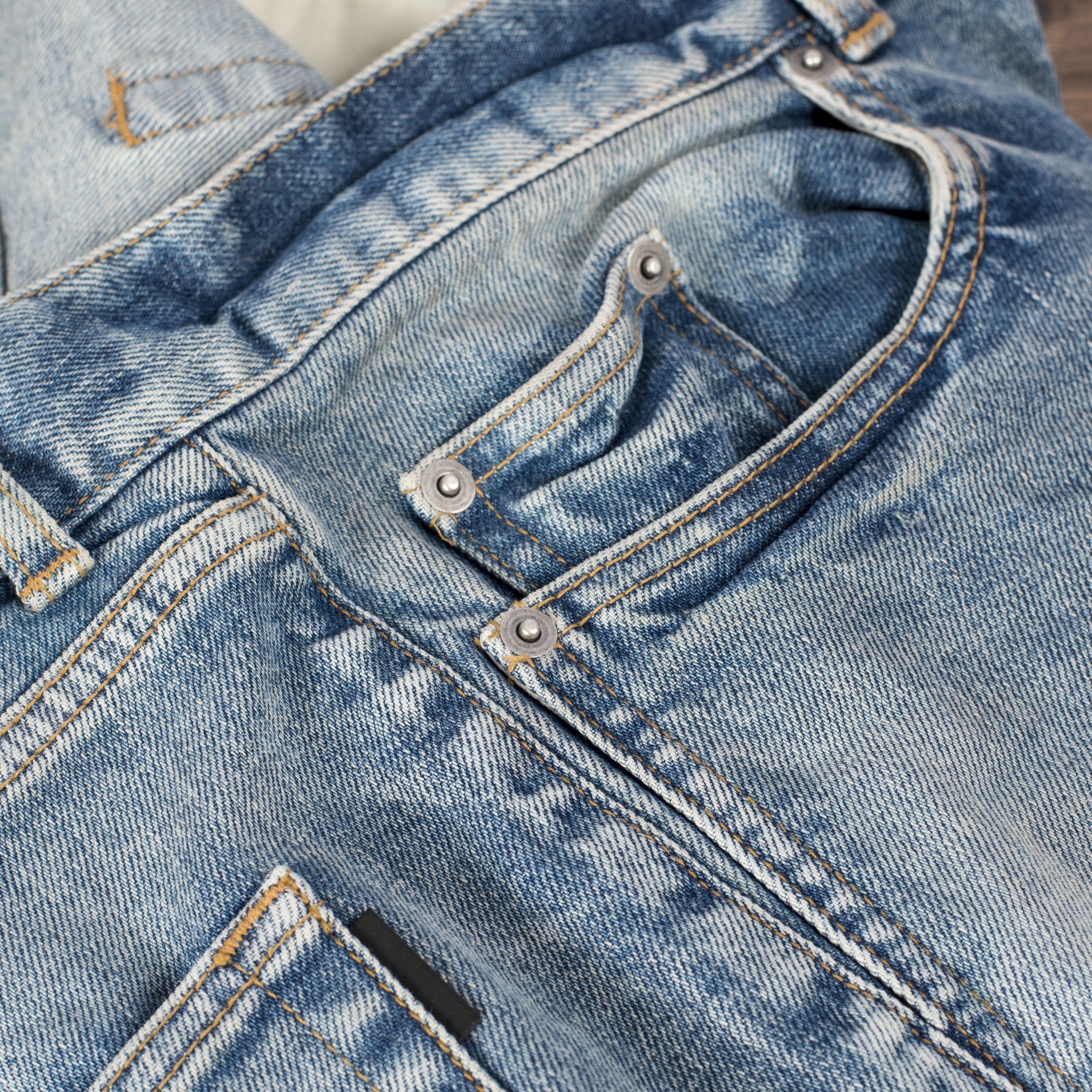 Saint Laurent Paris 790$ Skinny Blue Stretch Denim Jeans With Destroyed Knees Size US 28 / EU 44 - 10 Thumbnail