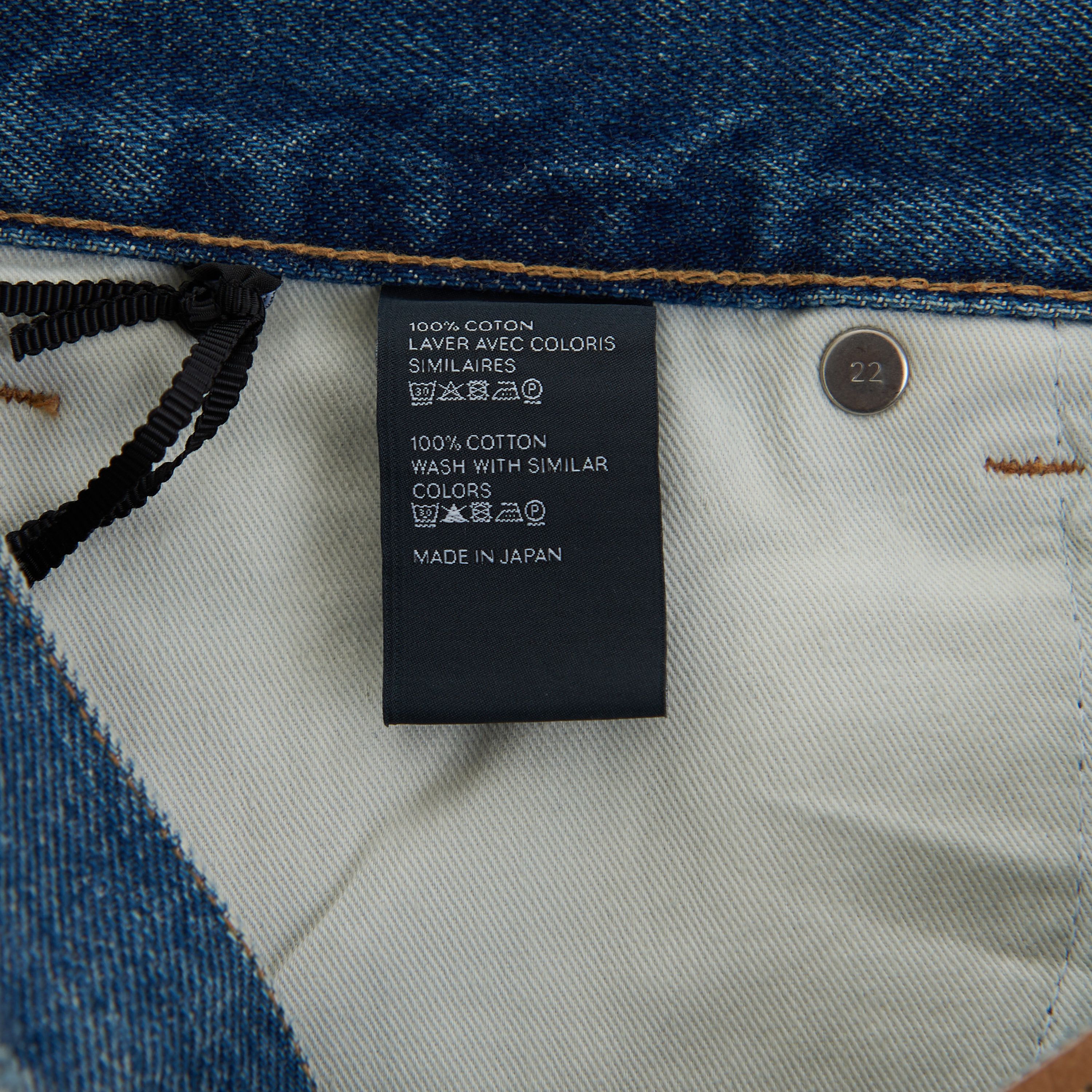 Celine Kurt Mid-Rise Shorts In Destroyed Thrash Wash Denim Size US 29 - 17 Thumbnail