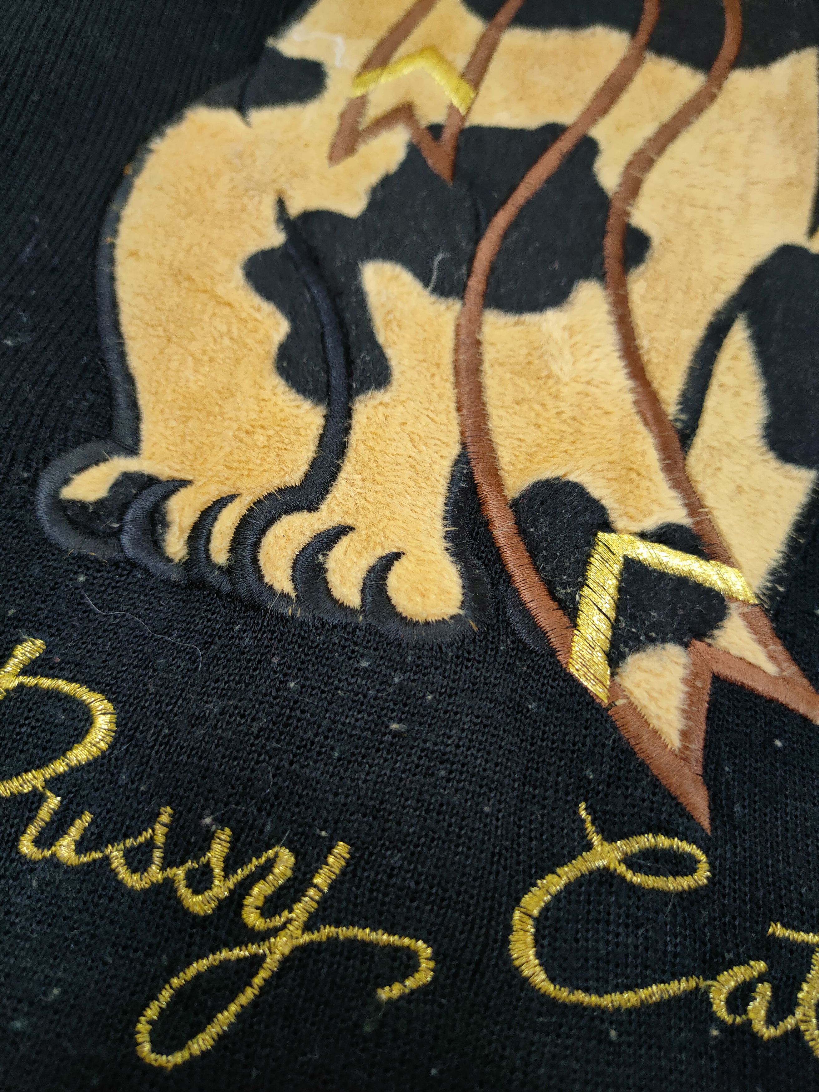 Homespun Knitwear DLL Pussy Cat knitwear vintage streetwear black #46-471 Size XL / US 12-14 / IT 48-50 - 4 Thumbnail