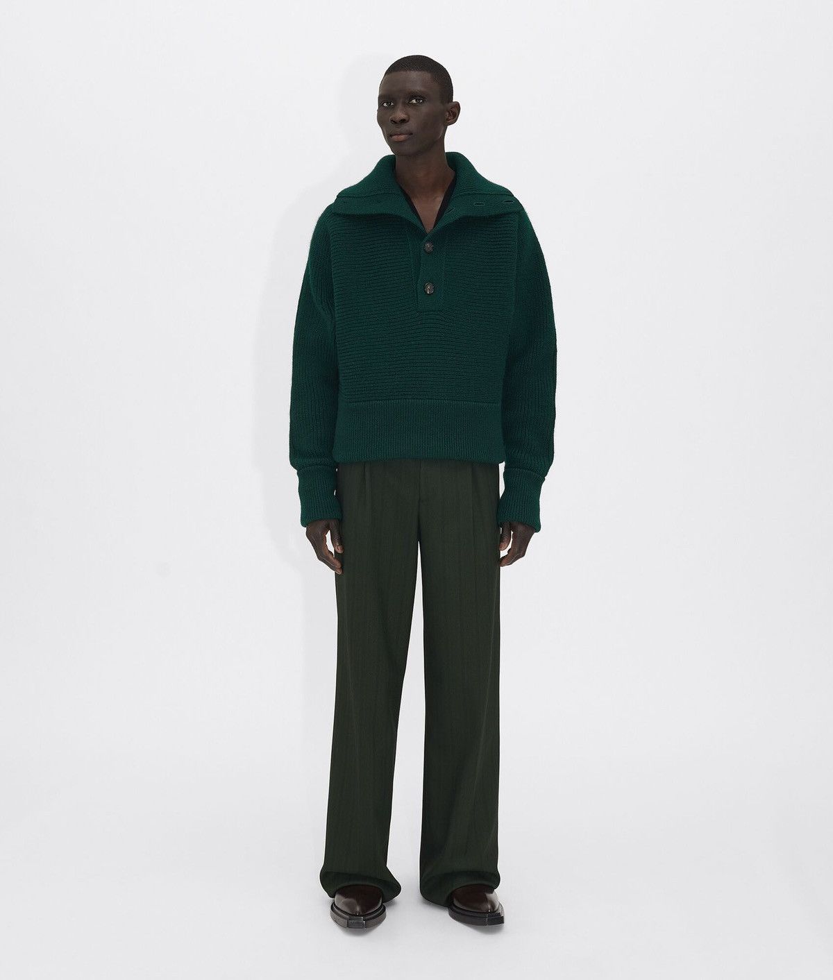 Bottega Veneta Bottega Veneta heavy knit zip up | Grailed