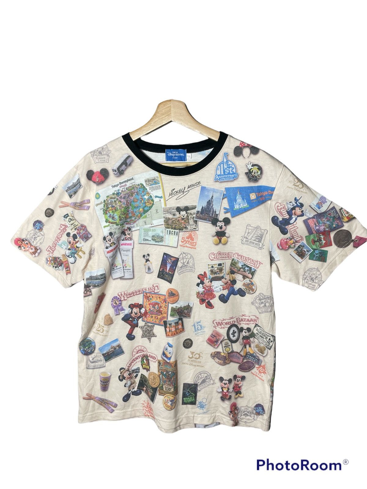 Rare Vintage Disney All Over Print Mickey Mouse