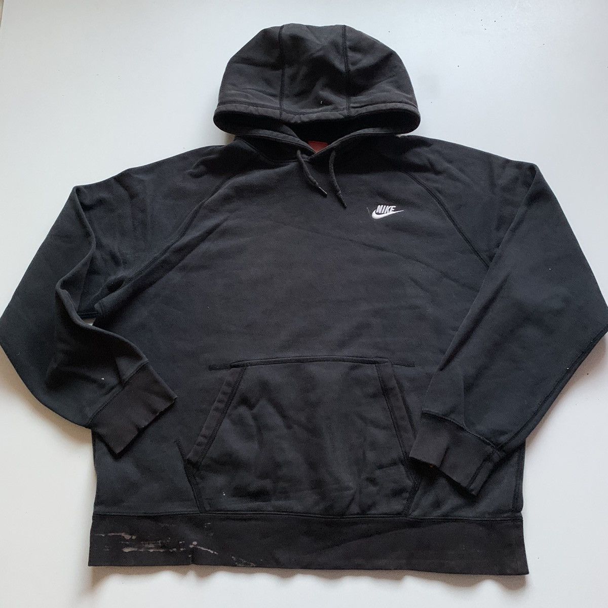 Nike Vintage 2000s Nike Embroidered Swoosh Pullover Hoodie 2XL Size US XXL / EU 58 / 5 - 1 Thumbnail