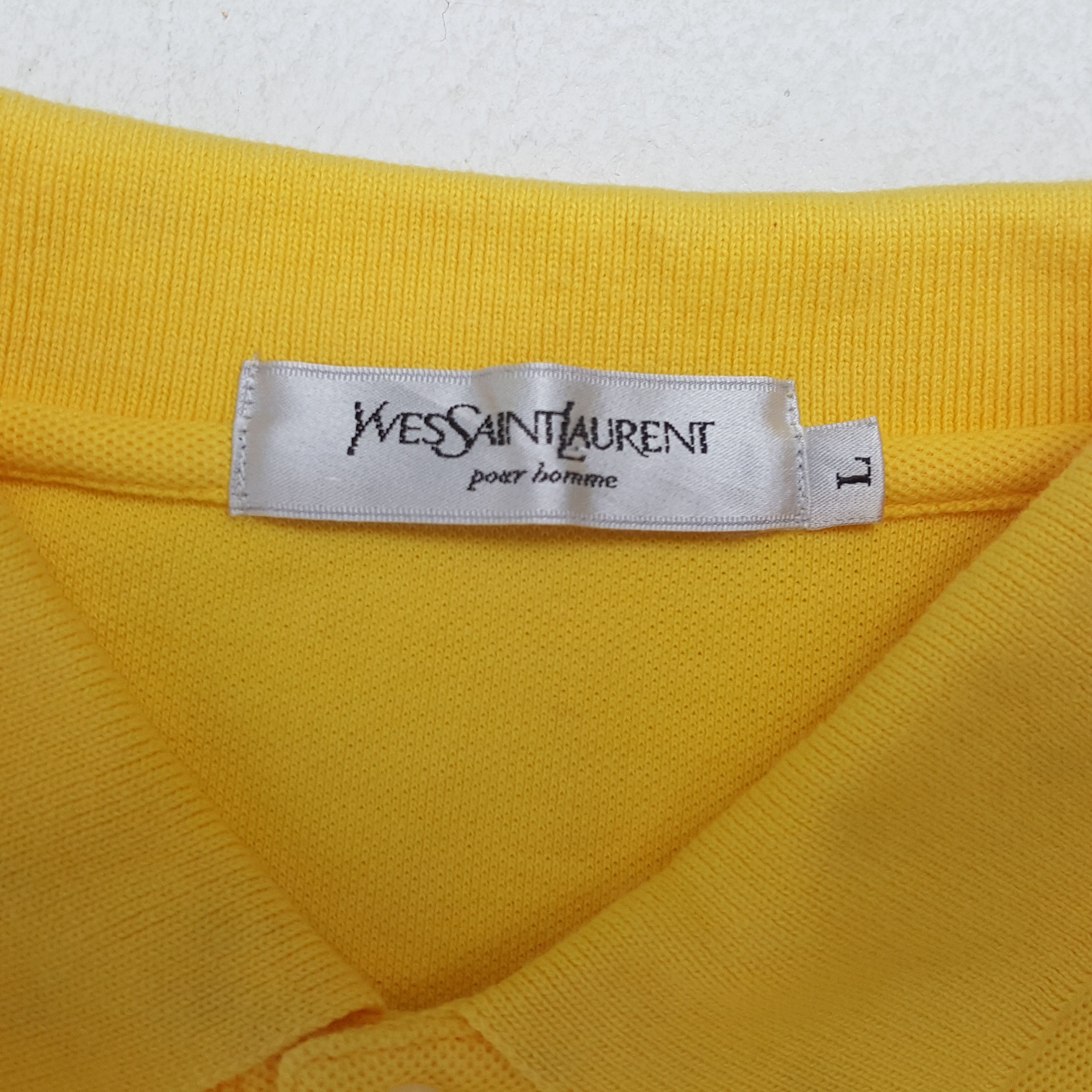 Vintage × Yves Saint Laurent YVES SAINT LAURENT Small Logo Design Casual Polos Size US L / EU 52-54 / 3 - 6 Thumbnail