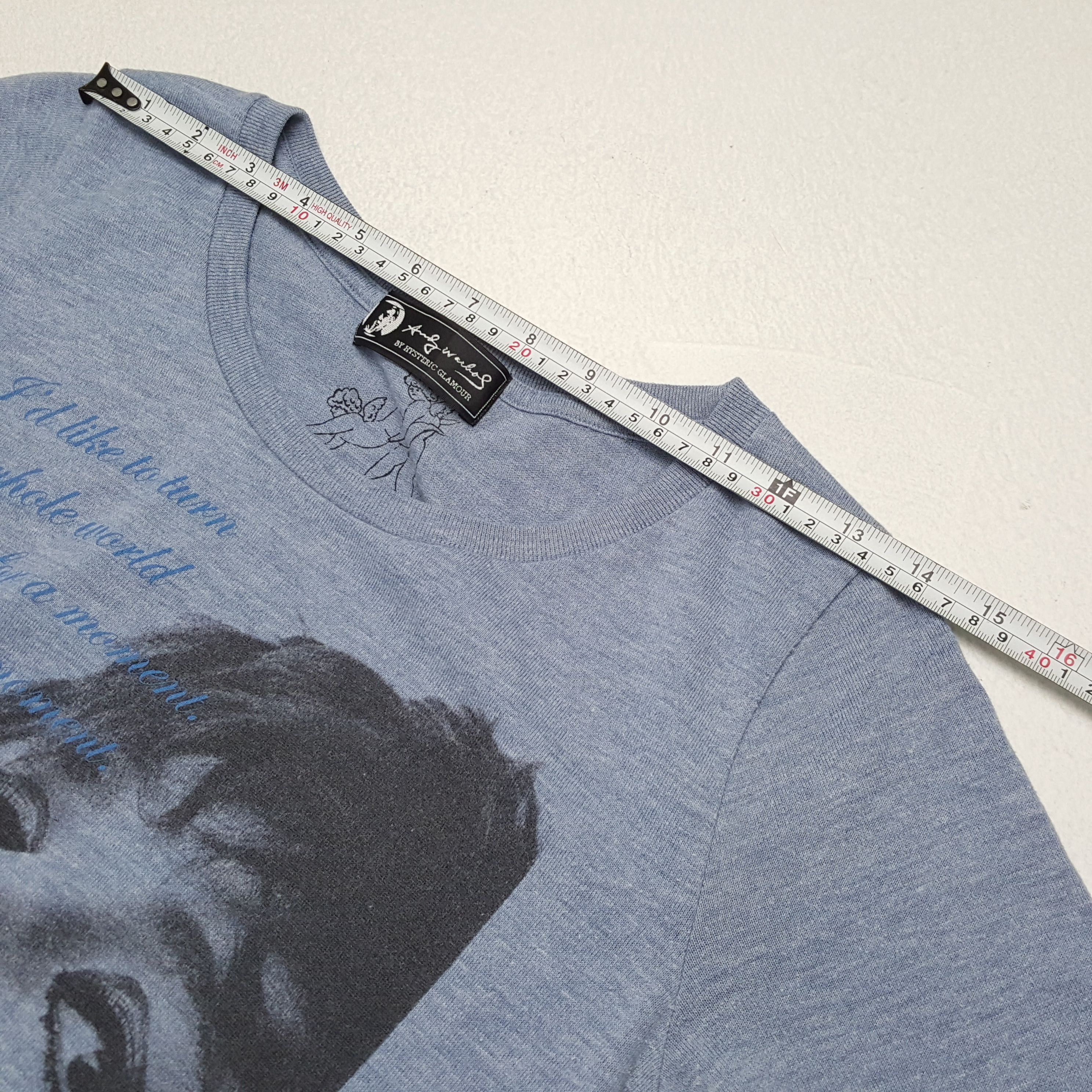 Hysteric Glamour ANDY WARHOL BY HYSTERIC GLAMOUR Streetwear Tshirt Size US S / EU 44-46 / 1 - 5 Thumbnail