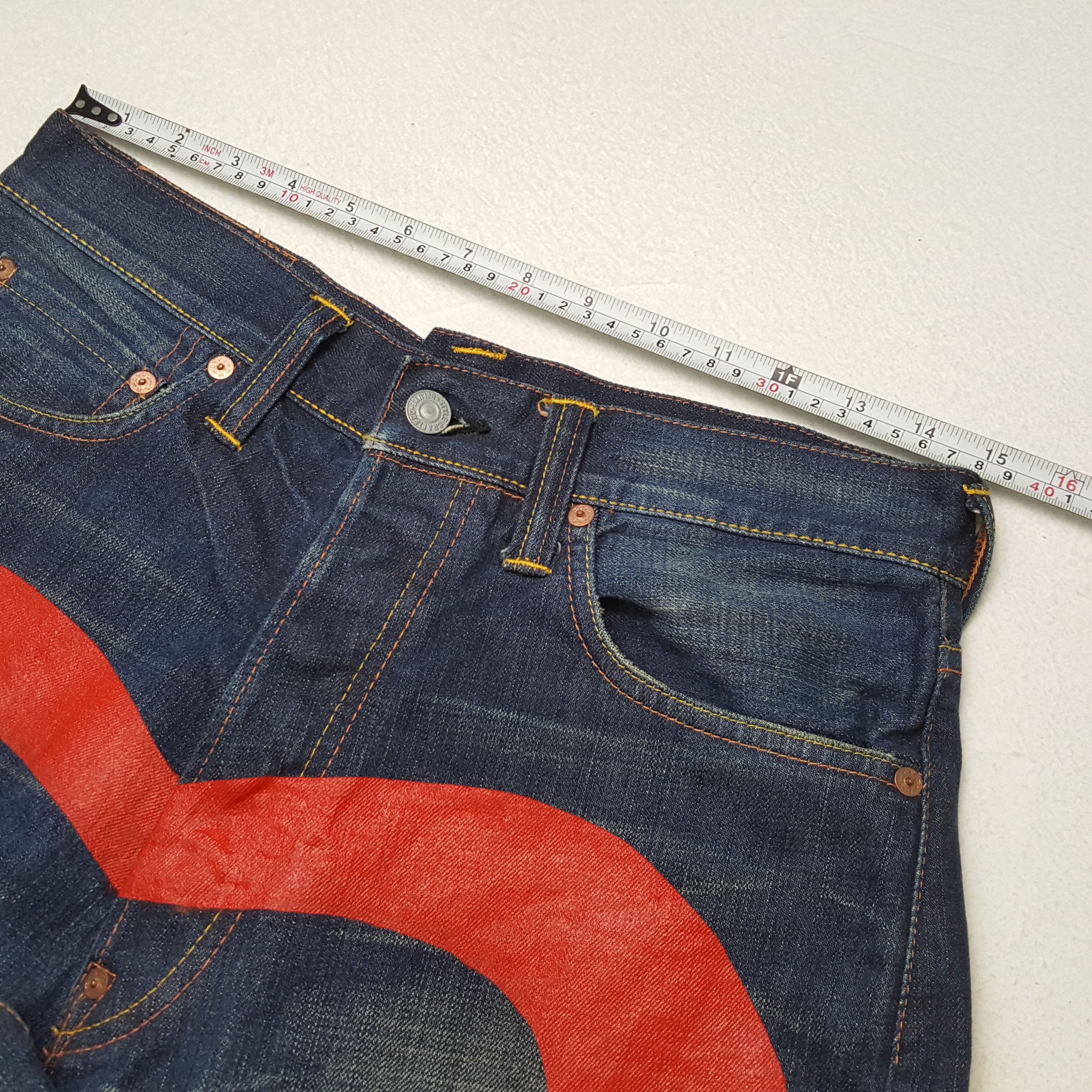 Evisu × Japanese Brand × Vintage EVISU Japanese Brand Streetwear Custom Logo Jeans Size US 30 / EU 46 - 7 Thumbnail