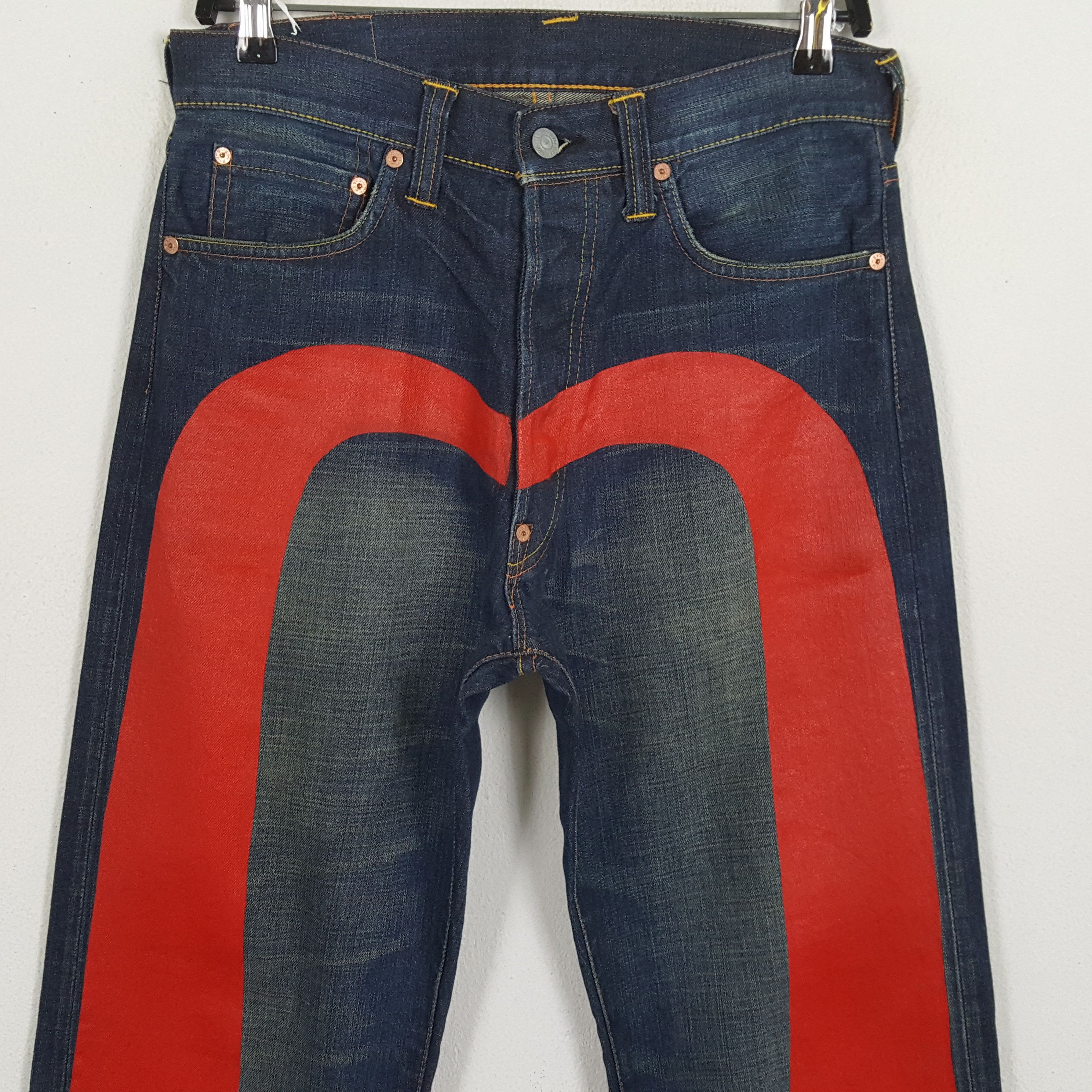 Evisu × Japanese Brand × Vintage EVISU Japanese Brand Streetwear Custom Logo Jeans Size US 30 / EU 46 - 2 Thumbnail