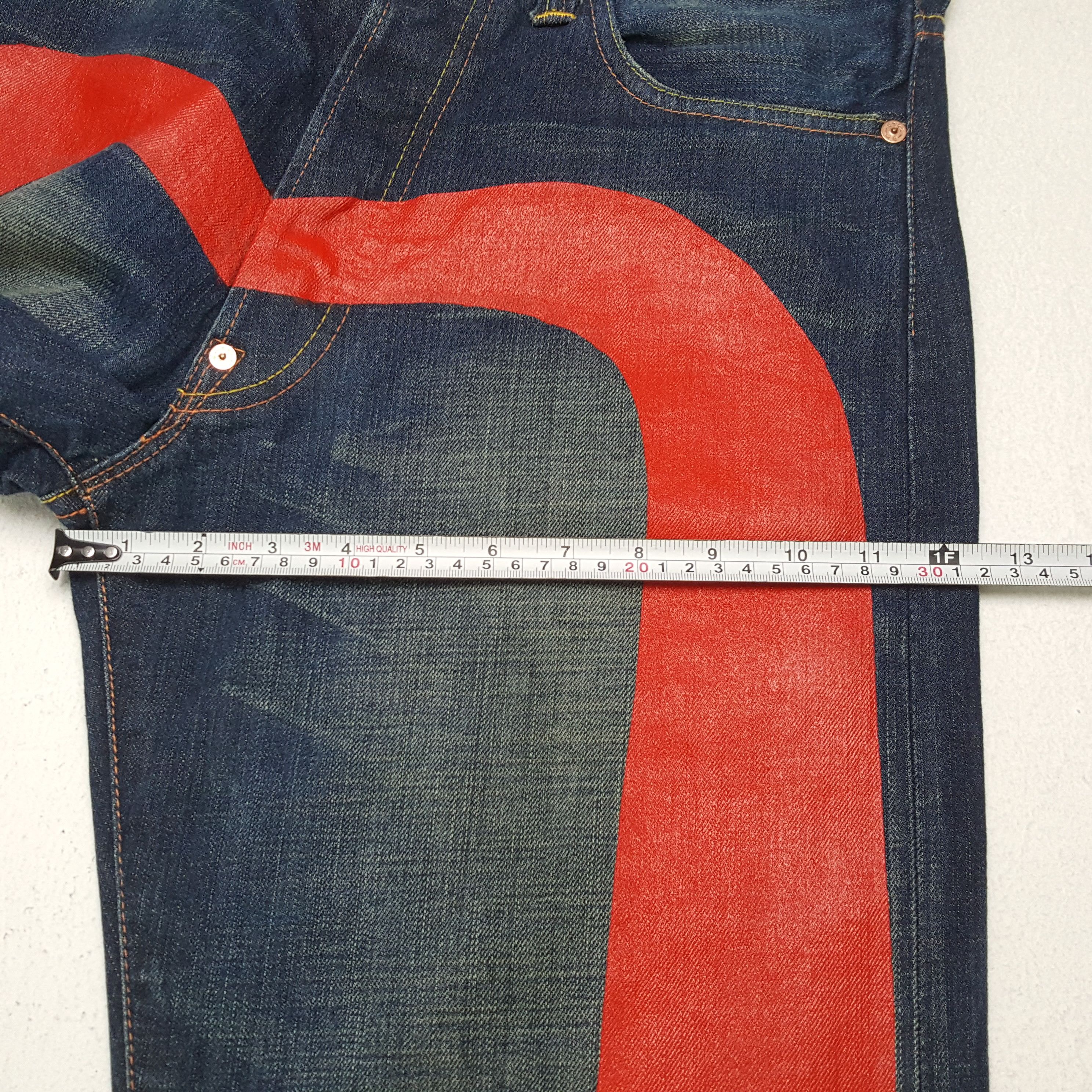 Evisu × Japanese Brand × Vintage EVISU Japanese Brand Streetwear Custom Logo Jeans Size US 30 / EU 46 - 9 Thumbnail