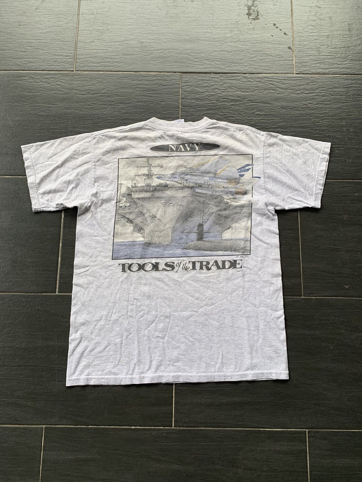 Vintage Vintage Navy Aircraft T- Shirt Size US M / EU 48-50 / 2 - 1 Thumbnail