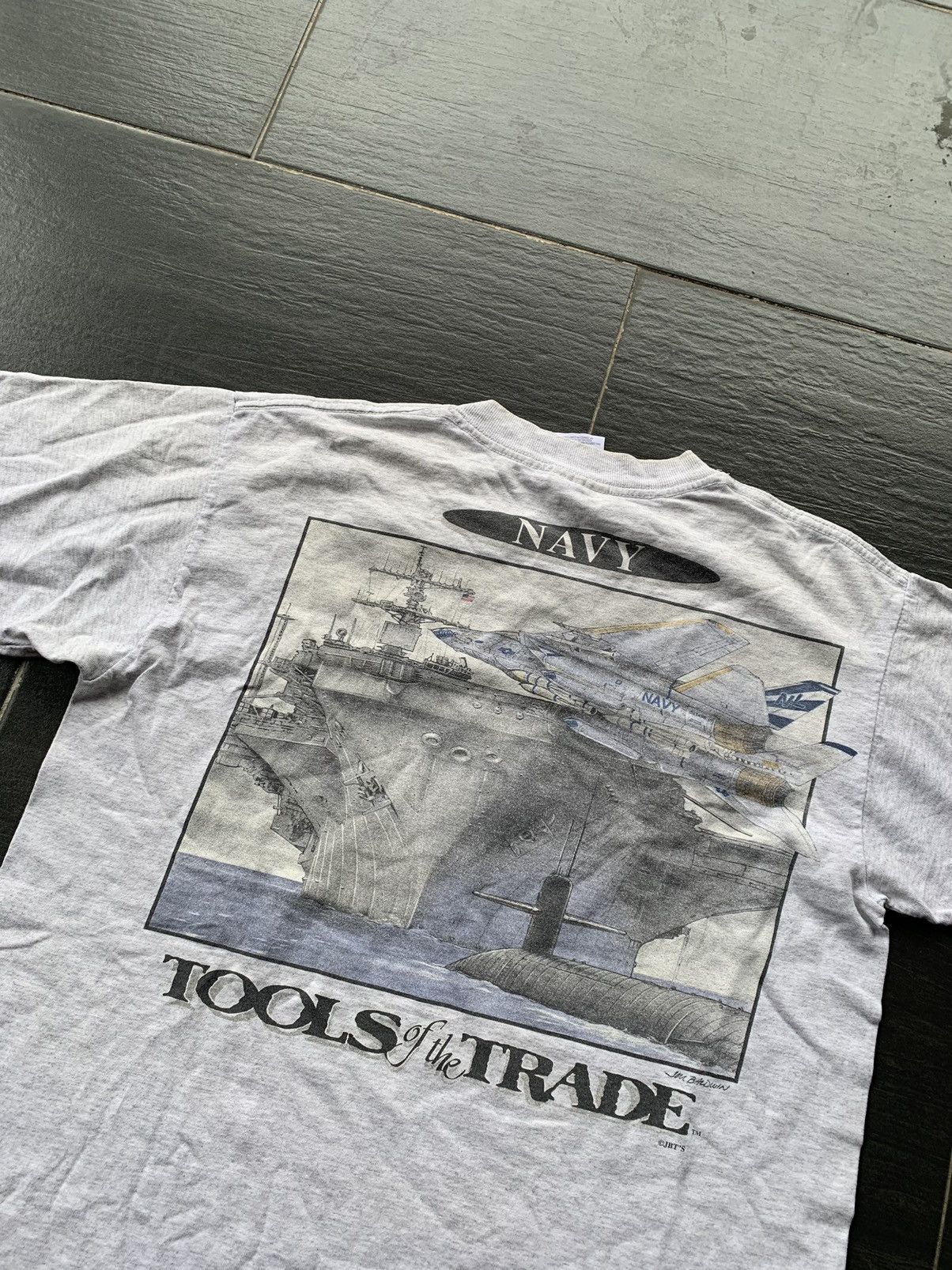 Vintage Vintage Navy Aircraft T- Shirt Size US M / EU 48-50 / 2 - 8 Thumbnail