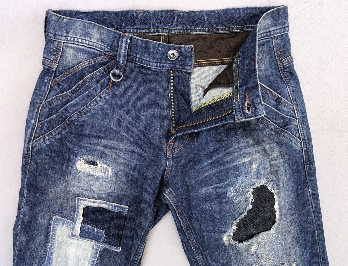 Designer × Japanese Brand Nicole Club For Men Kapital Boro Style Denim Pants Size US 31 - 6 Thumbnail