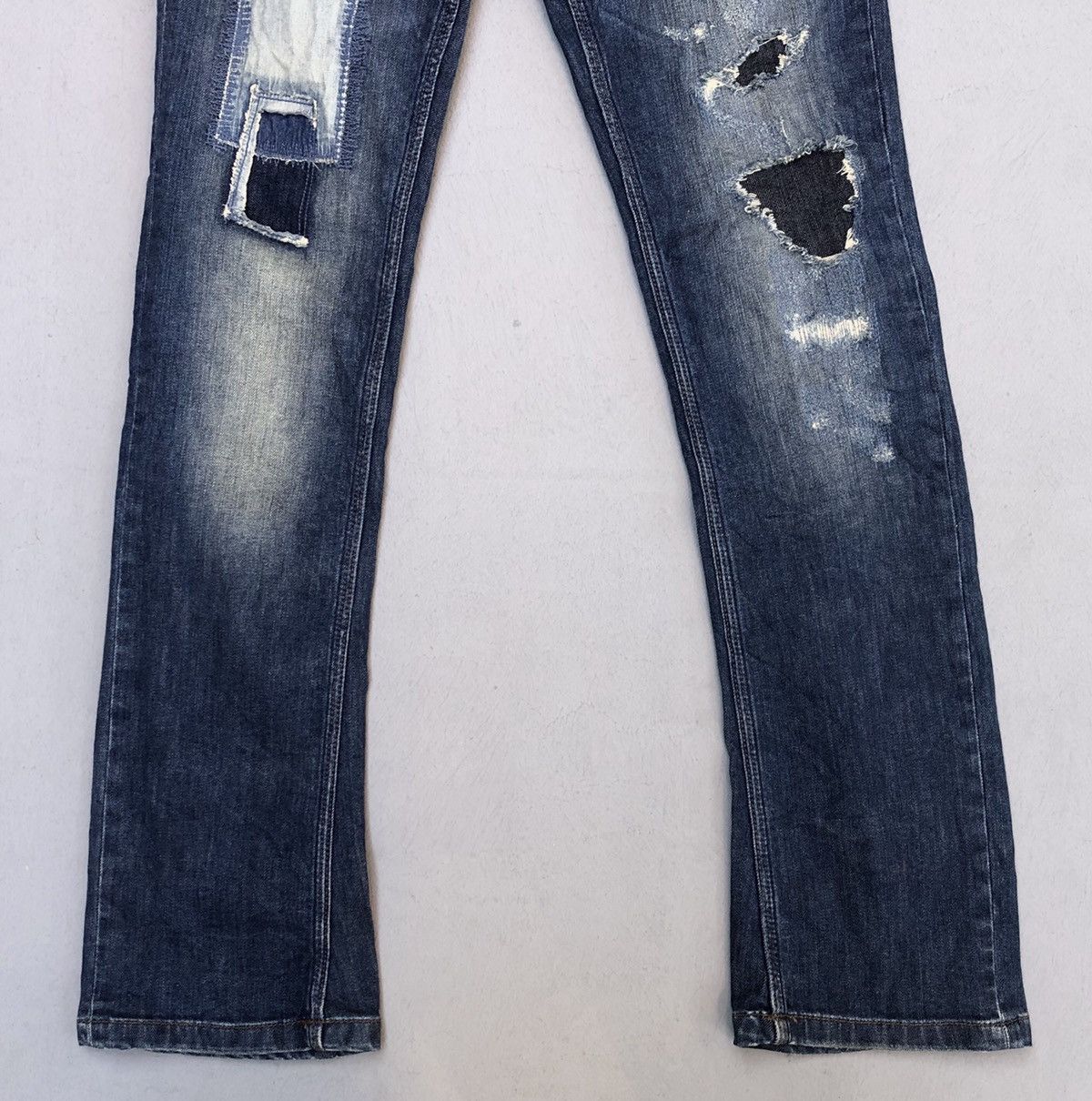 Designer × Japanese Brand Nicole Club For Men Kapital Boro Style Denim Pants Size US 31 - 3 Thumbnail