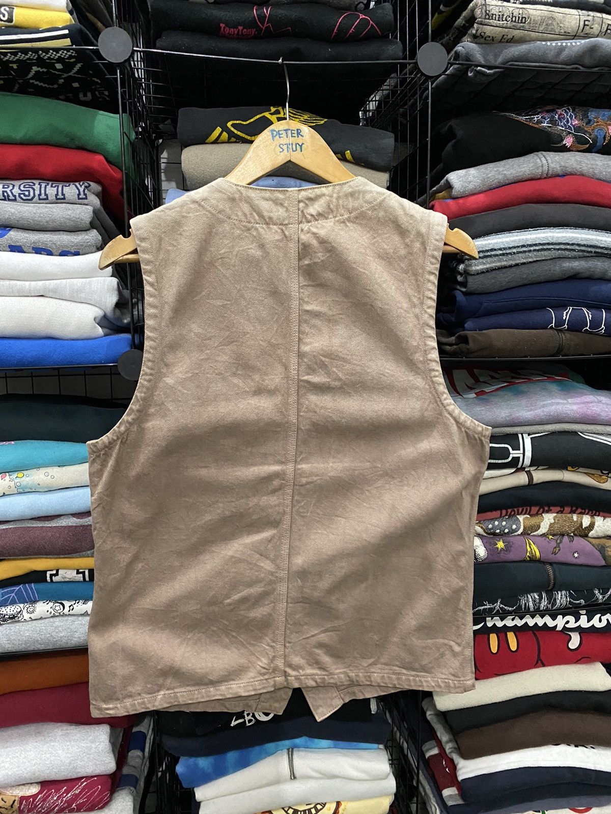Big John × Vintage Vintage Big John denim craft vest Size US M / EU 48-50 / 2 - 2 Thumbnail