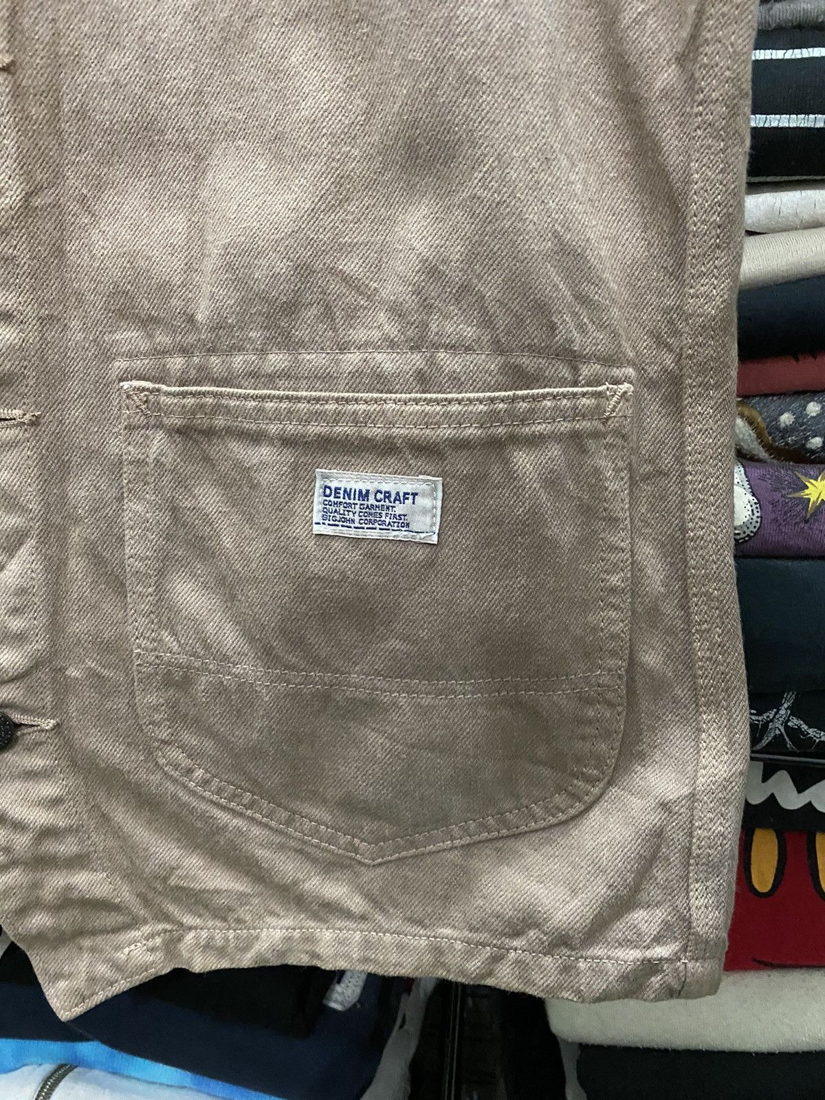 Big John × Vintage Vintage Big John denim craft vest Size US M / EU 48-50 / 2 - 5 Thumbnail