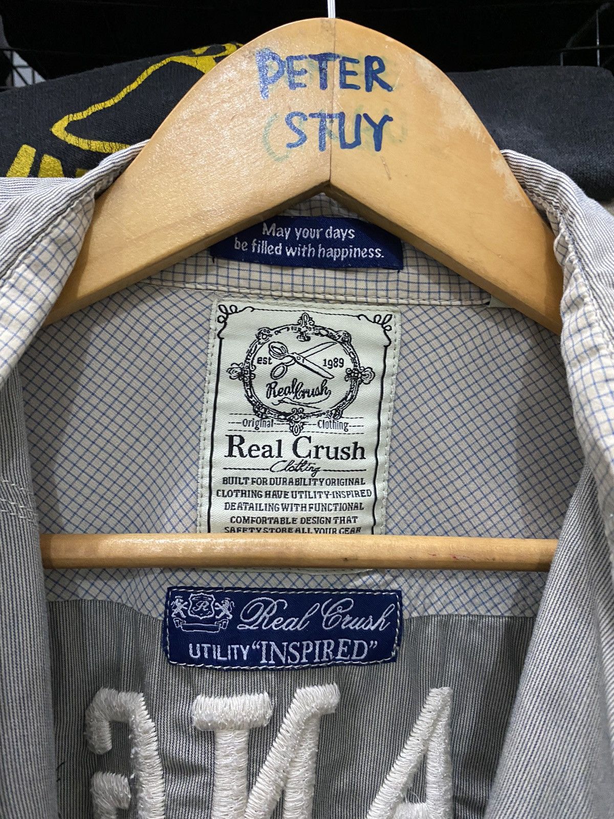 Japanese Brand × Vintage Vintage real crush embroidery logo shirt Size US L / EU 52-54 / 3 - 10 Thumbnail