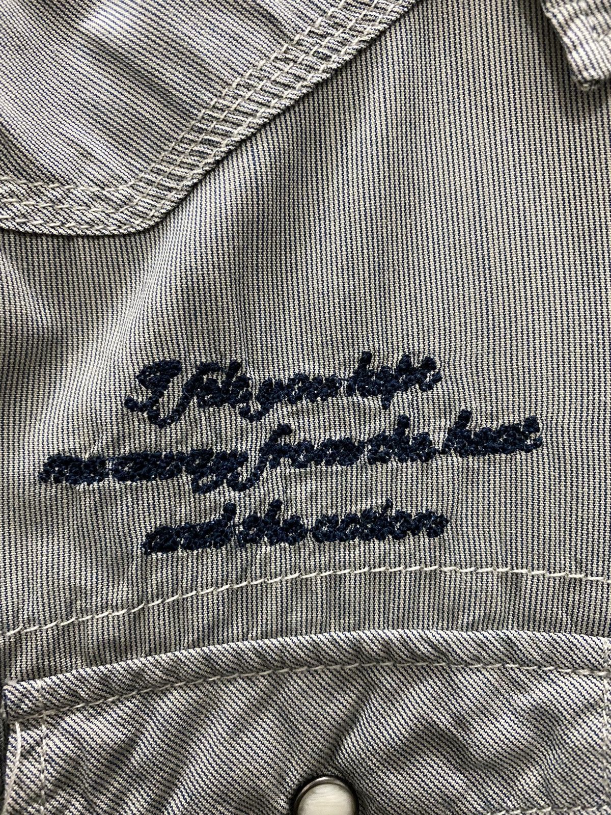Japanese Brand × Vintage Vintage real crush embroidery logo shirt Size US L / EU 52-54 / 3 - 5 Thumbnail
