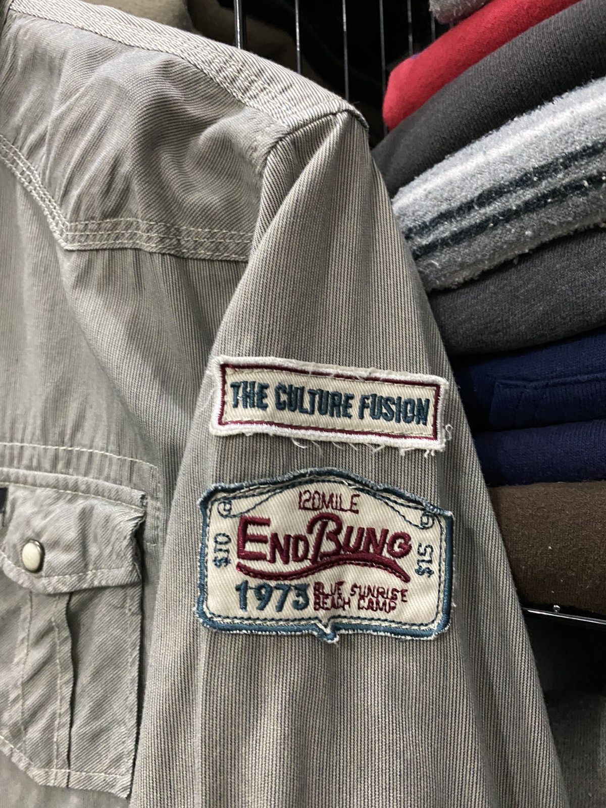 Japanese Brand × Vintage Vintage real crush embroidery logo shirt Size US L / EU 52-54 / 3 - 7 Thumbnail