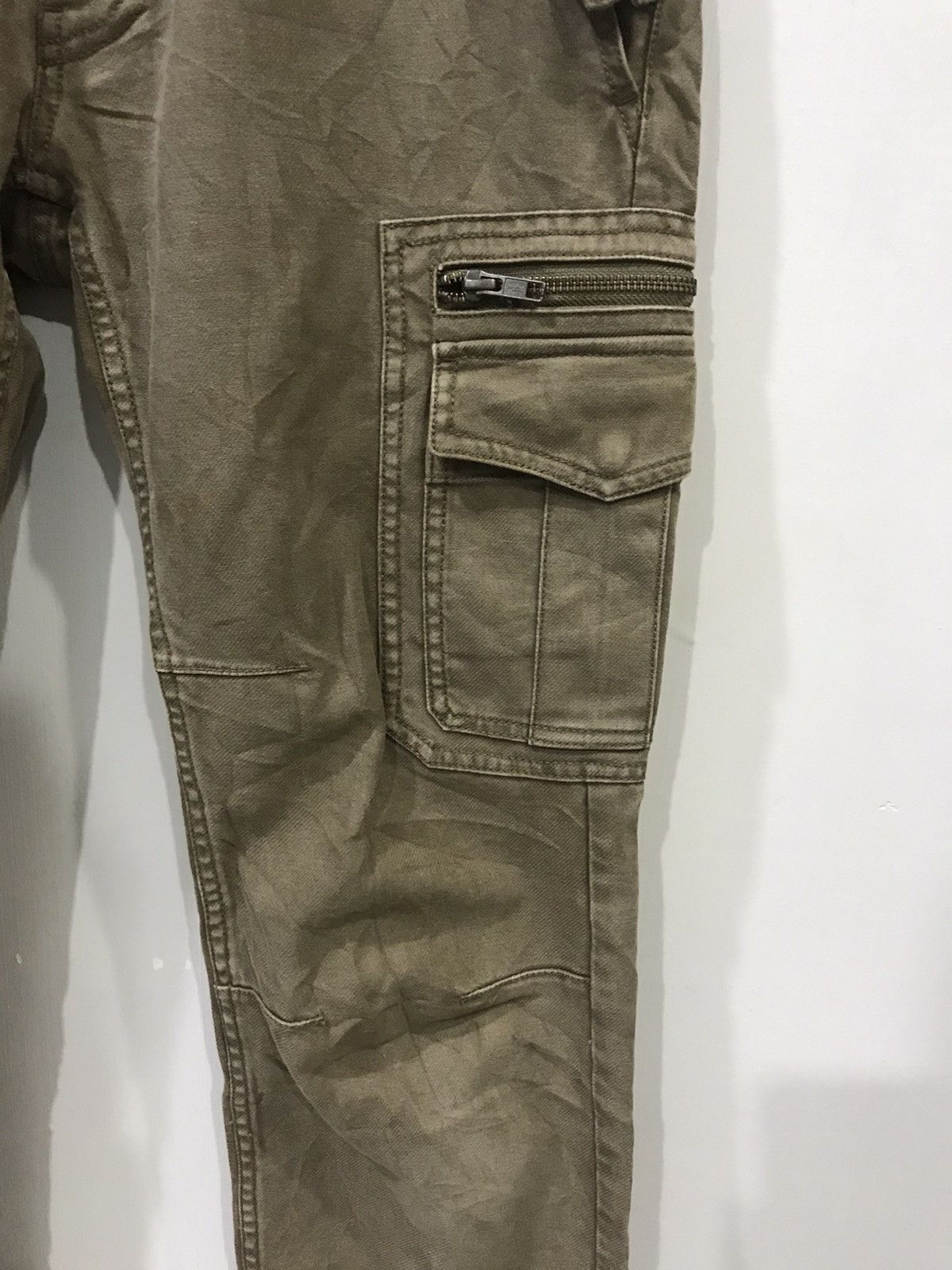 Designer × Japanese Brand abx Japan Military Tactical Multipockets Skinny Cargo Pant Size US 29 - 4 Thumbnail