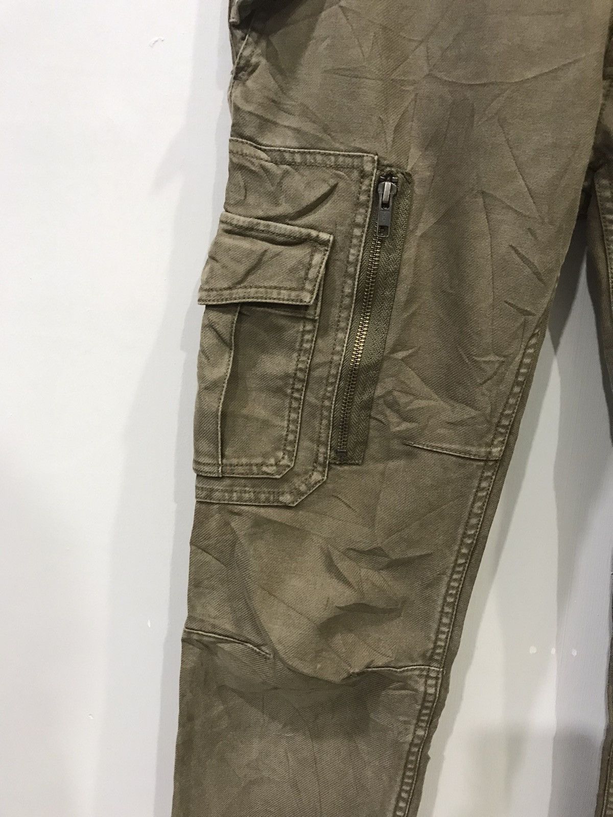 Designer × Japanese Brand abx Japan Military Tactical Multipockets Skinny Cargo Pant Size US 29 - 5 Thumbnail