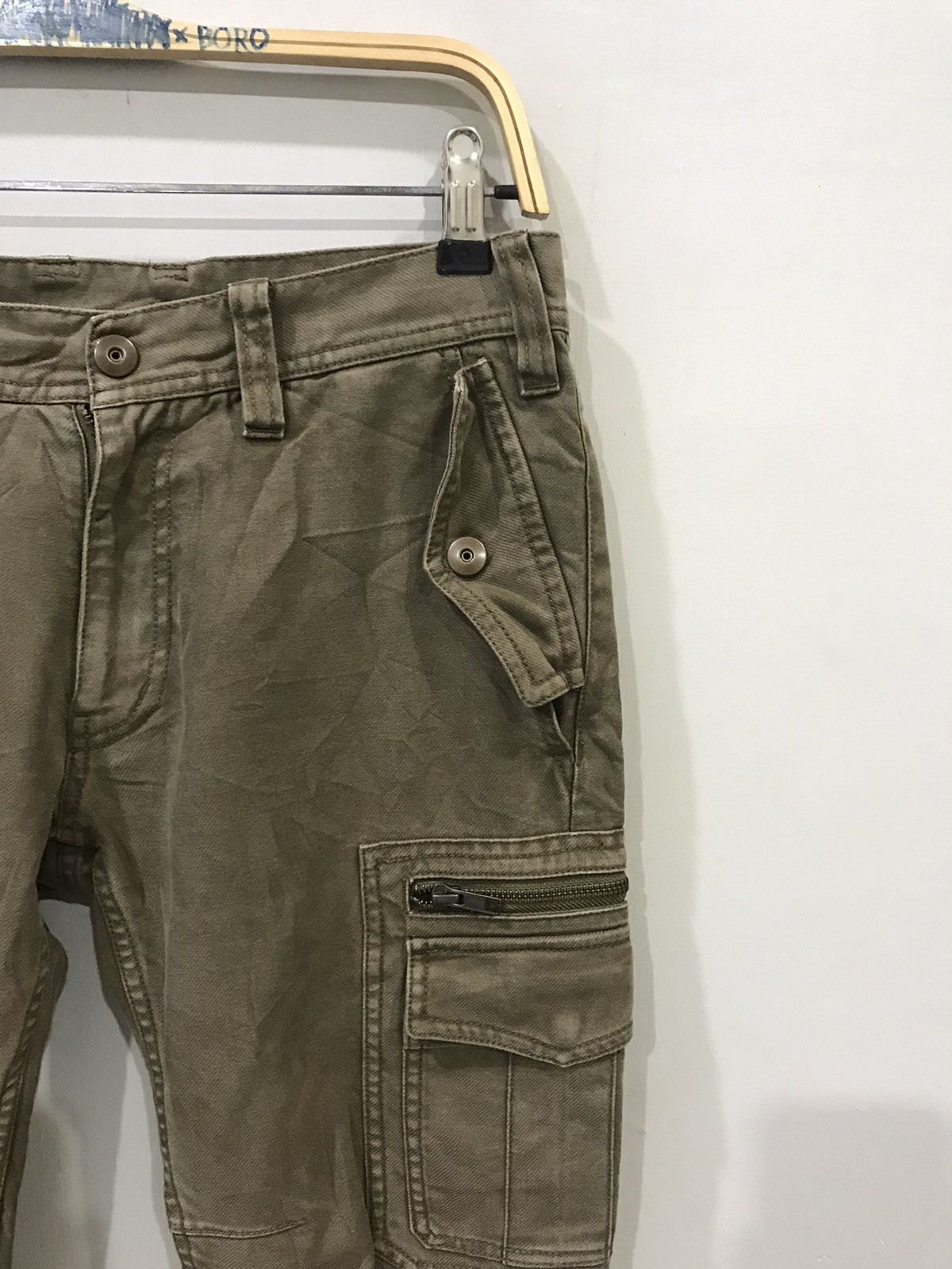Designer × Japanese Brand abx Japan Military Tactical Multipockets Skinny Cargo Pant Size US 29 - 2 Thumbnail