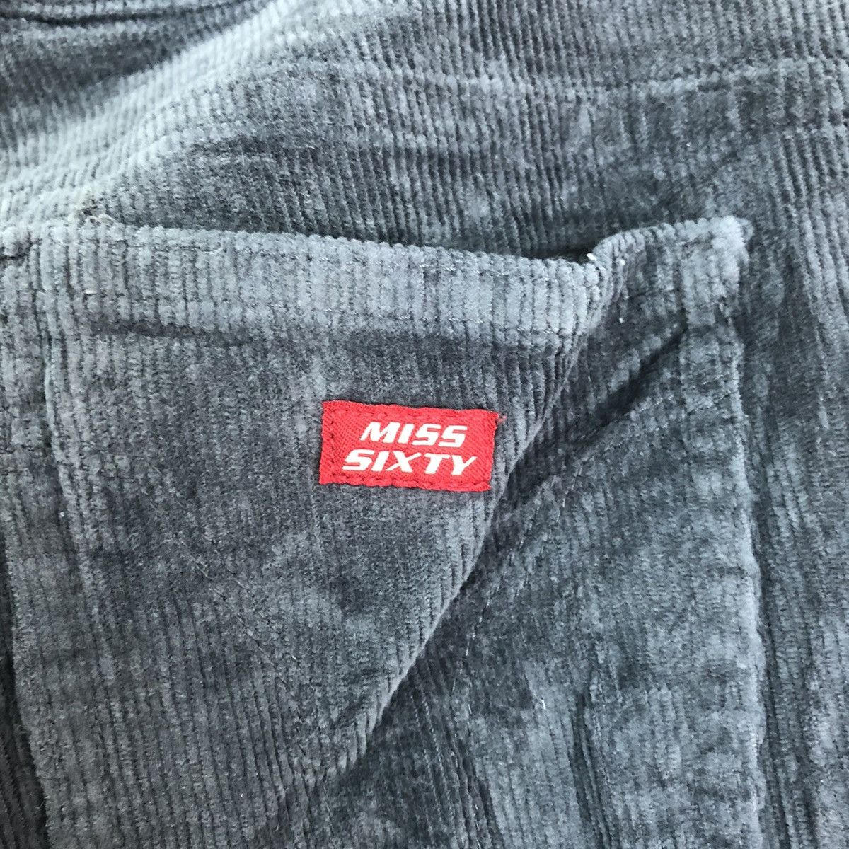 MR & MRS ITALY DL Miss Sixty Grey Corduroy Casual pants made in italy #6199 Size 25" / US 0 / IT 36 - 5 Thumbnail
