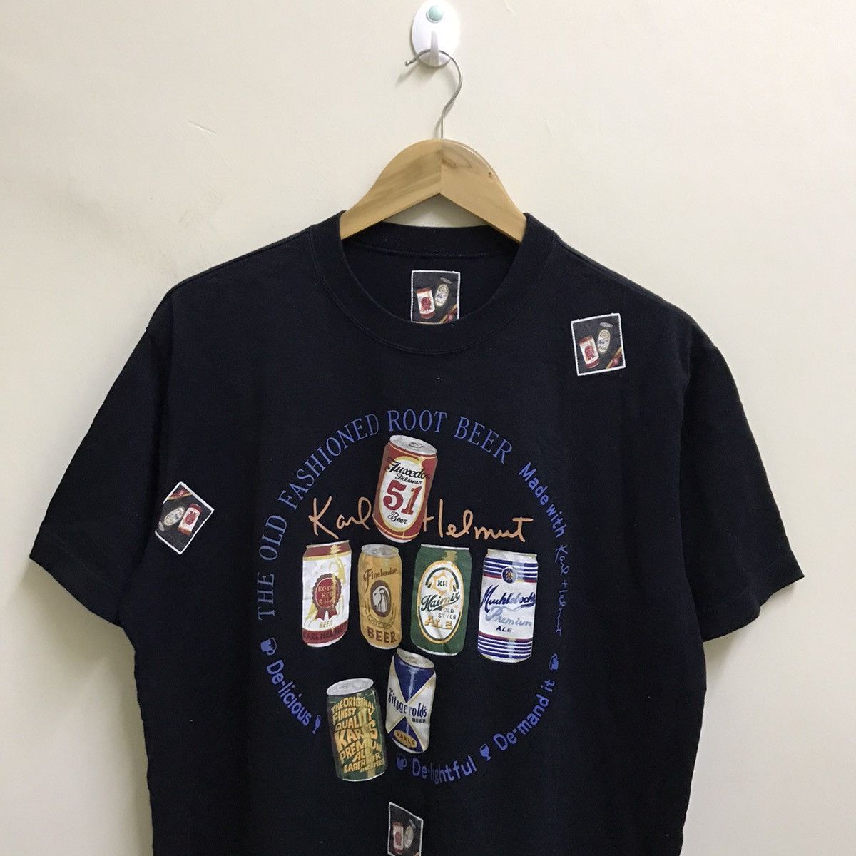 Japanese Brand × Karl Helmut × Vintage Vintage 90s Karl Helmut Tshirt Size US L / EU 52-54 / 3 - 3 Thumbnail