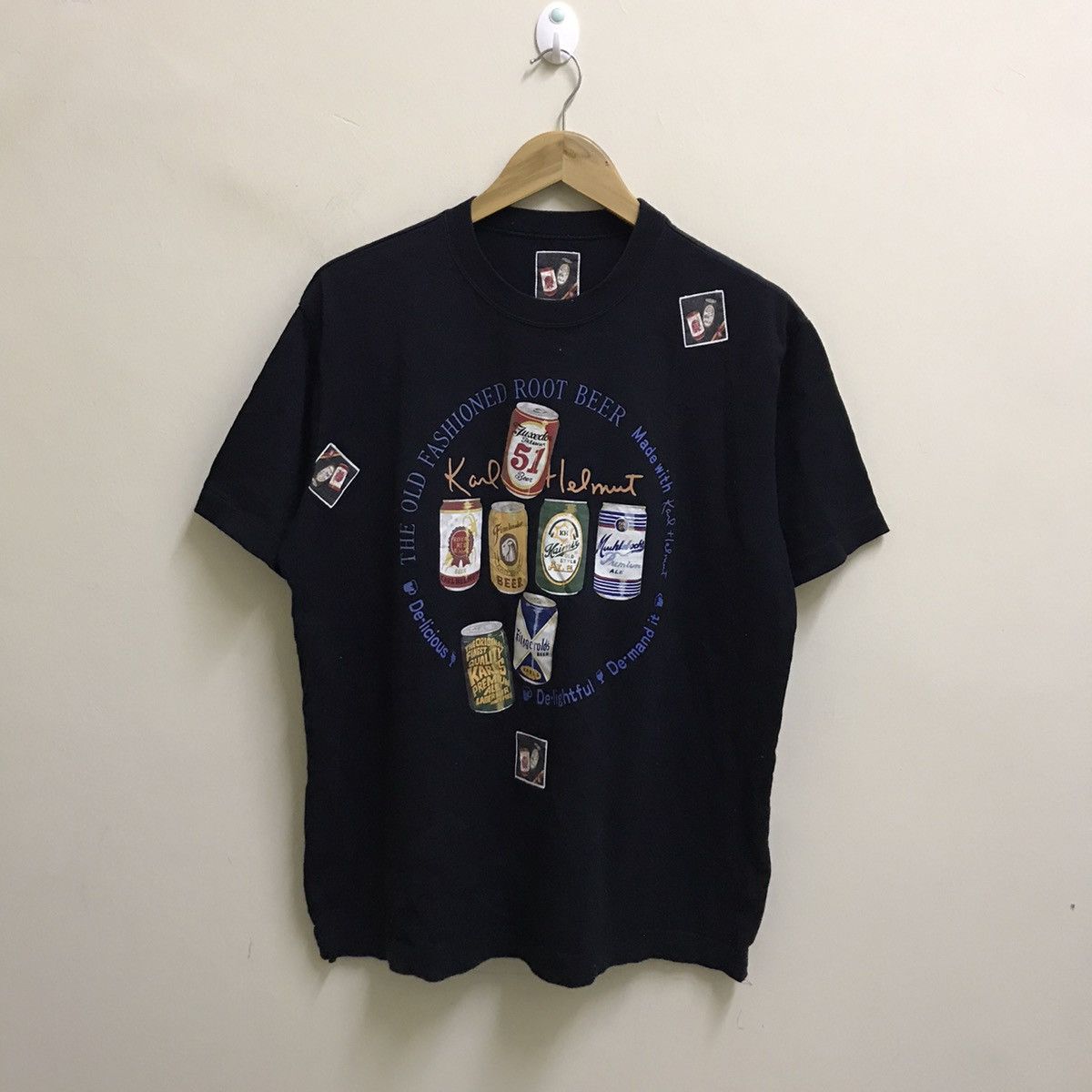 Japanese Brand × Karl Helmut × Vintage Vintage 90s Karl Helmut Tshirt Size US L / EU 52-54 / 3 - 7 Thumbnail