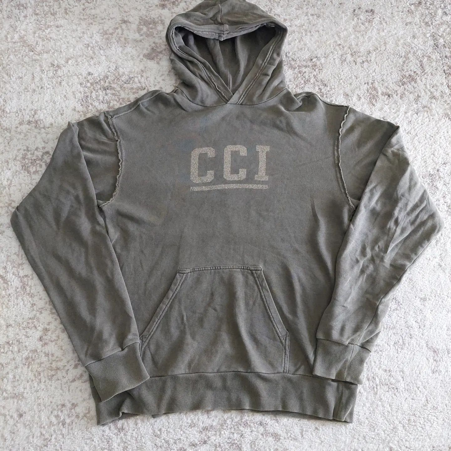 Pre-owned Comme Ca Ism Spellout Hoodie In Green