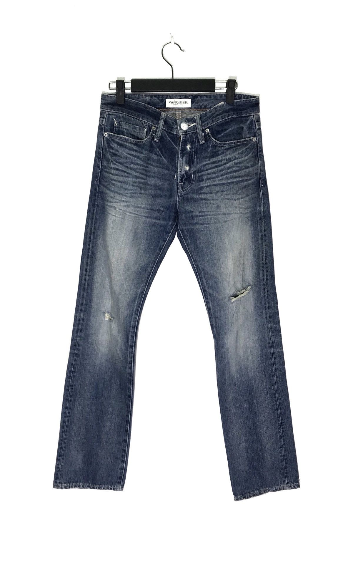 image of Vanquish Distressed Rips Denim Jeans Made In Japan, Men's (Size 30)