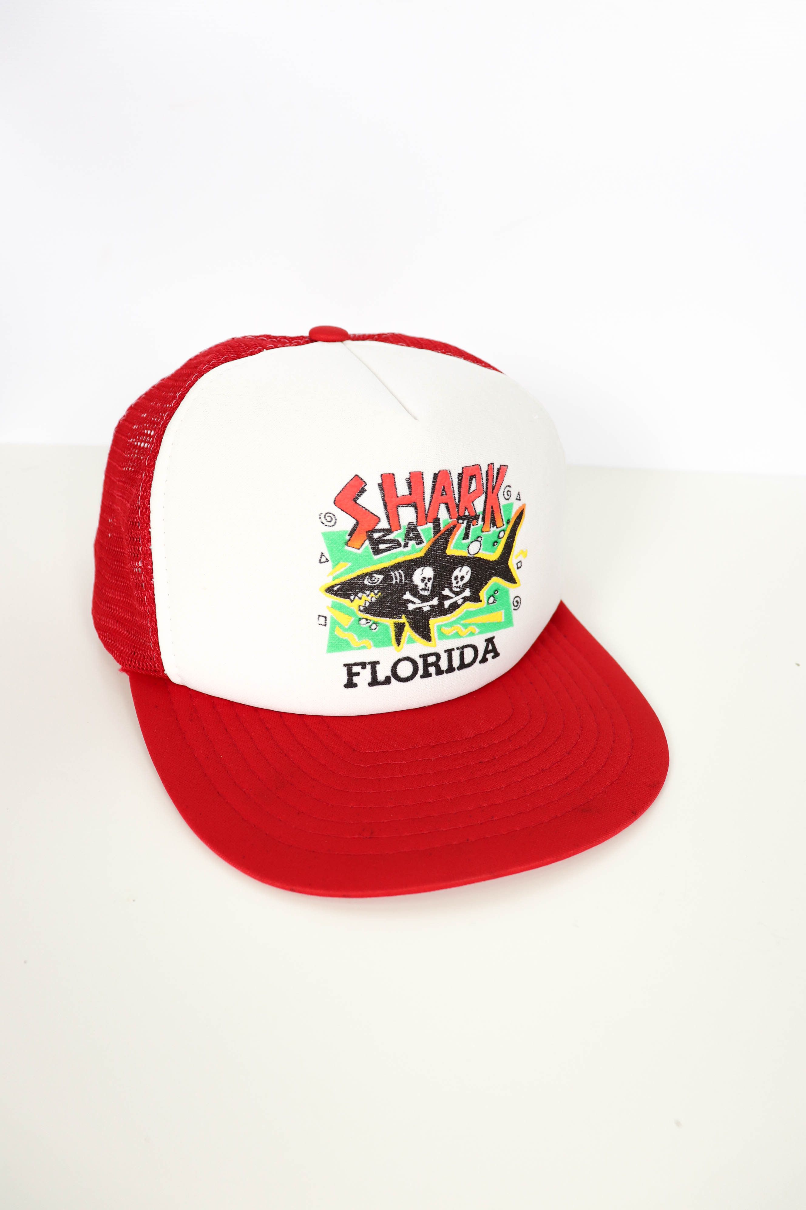Vintage Shark Bait Florida Vintage 90s Snapback Trucker Cap Hat