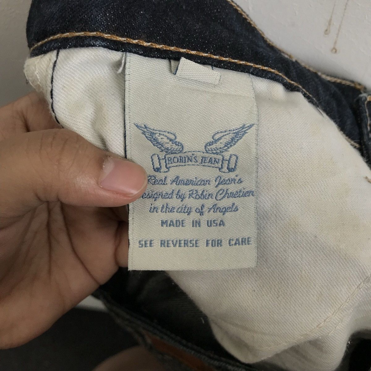 Robins Jeans Robin Flare Made In USA Jeans Denim Size US 28 / EU 44 - 11 Thumbnail