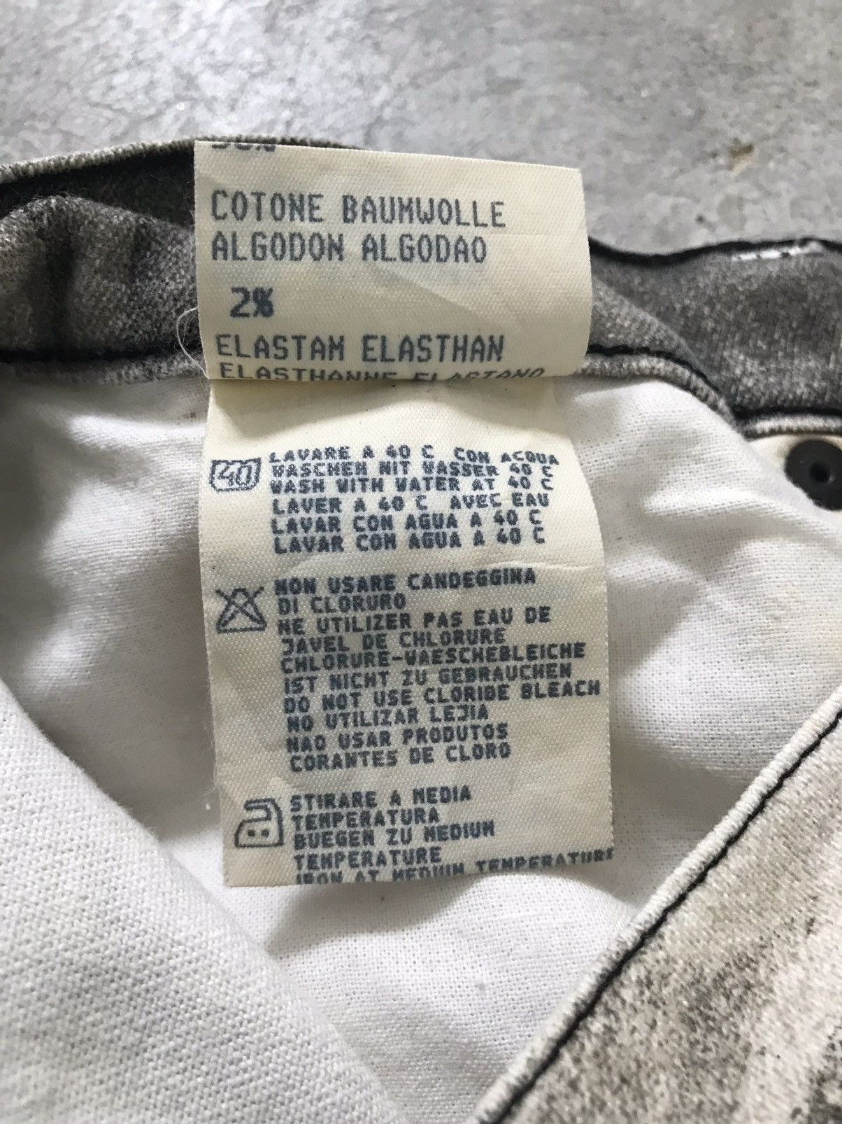 Vintage Angelo Marani Overprinted Denim Jeans Size US 30 / EU 46 - 11 Thumbnail