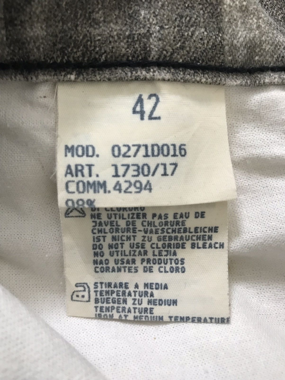 Vintage Angelo Marani Overprinted Denim Jeans Size US 30 / EU 46 - 10 Thumbnail