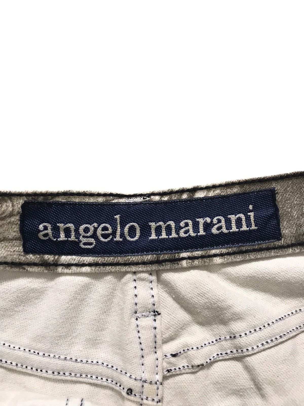 Vintage Angelo Marani Overprinted Denim Jeans Size US 30 / EU 46 - 4 Thumbnail