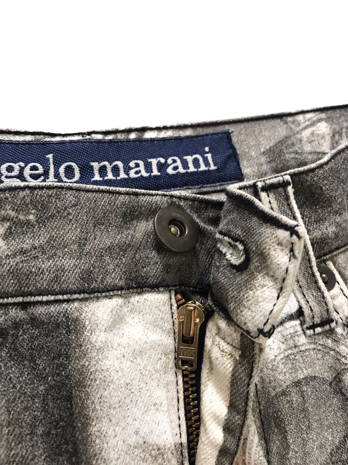 Vintage Angelo Marani Overprinted Denim Jeans Size US 30 / EU 46 - 5 Thumbnail