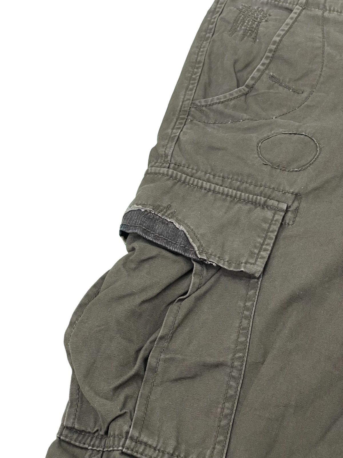 Japanese Brand Cargo Pant Baldia Stone Wash Patchwork Boro Regular 20🟦 Size US 31 - 9 Thumbnail
