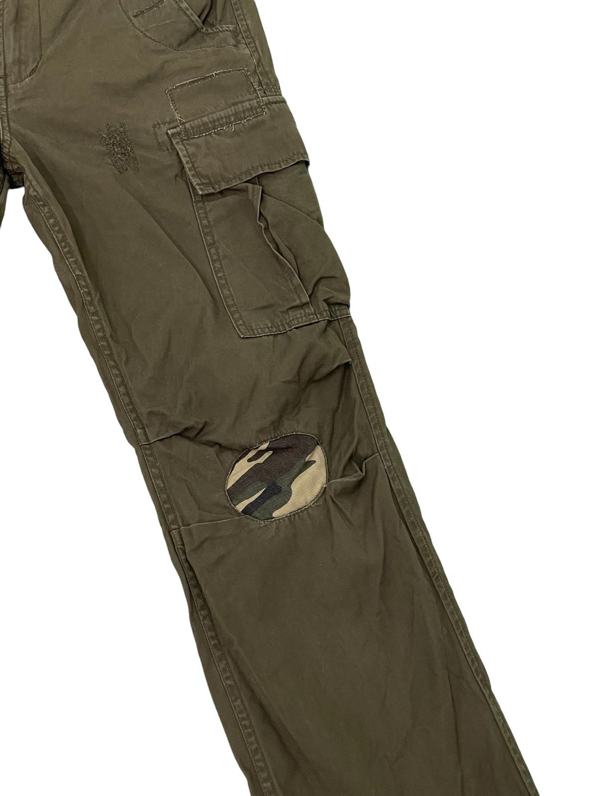 Japanese Brand Cargo Pant Baldia Stone Wash Patchwork Boro Regular 20🟦 Size US 31 - 6 Thumbnail