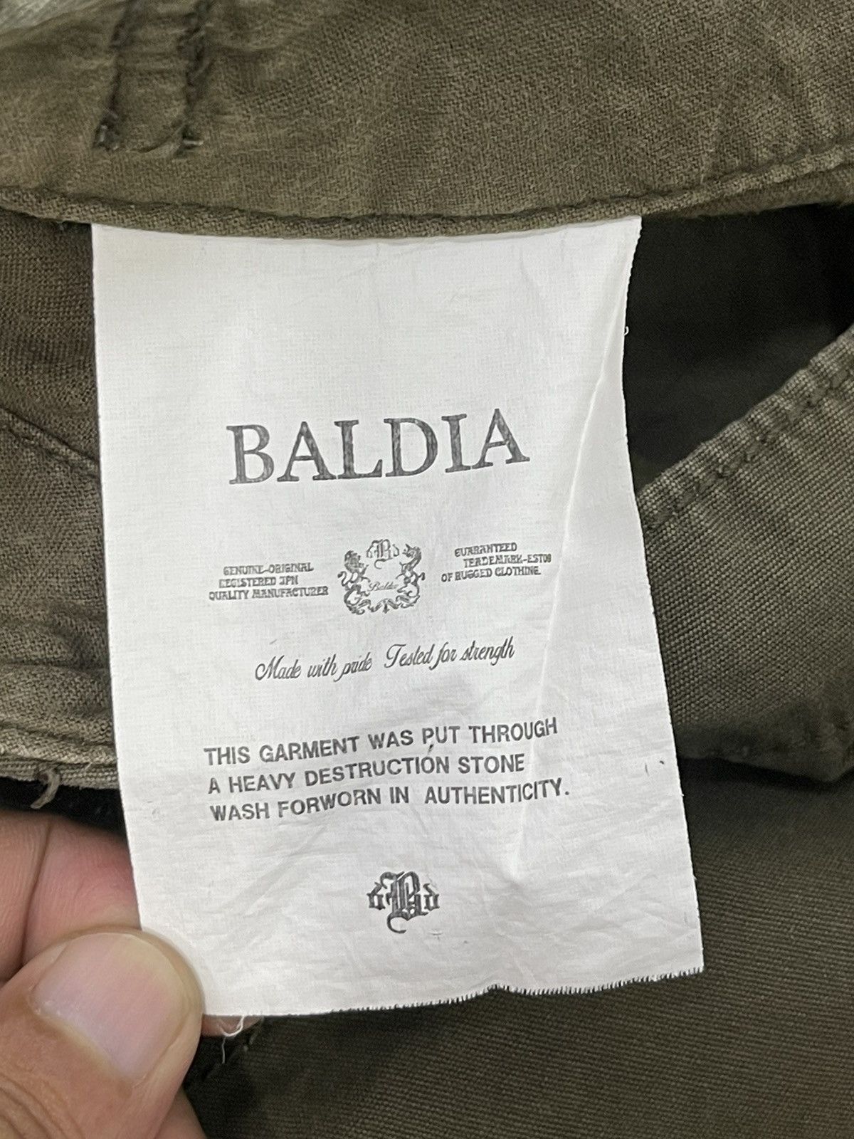 Japanese Brand Cargo Pant Baldia Stone Wash Patchwork Boro Regular 20🟦 Size US 31 - 21 Thumbnail