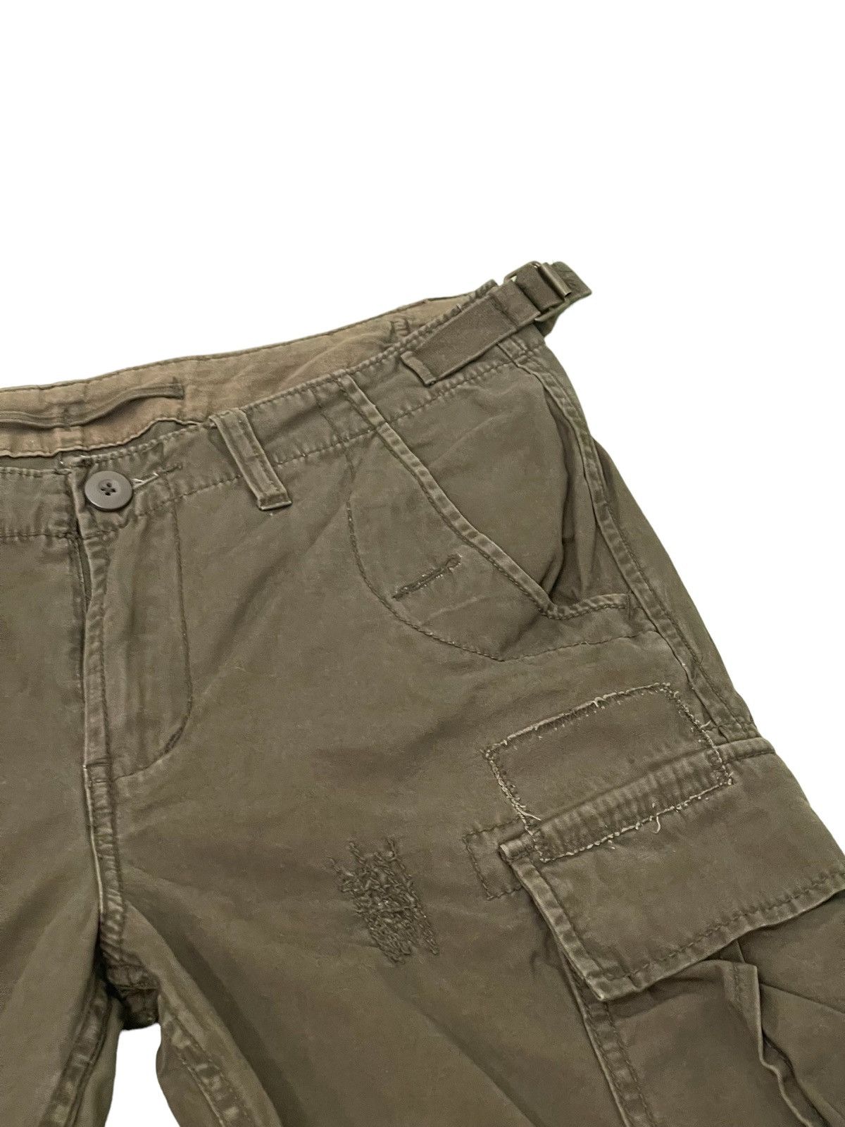 Japanese Brand Cargo Pant Baldia Stone Wash Patchwork Boro Regular 20🟦 Size US 31 - 10 Thumbnail