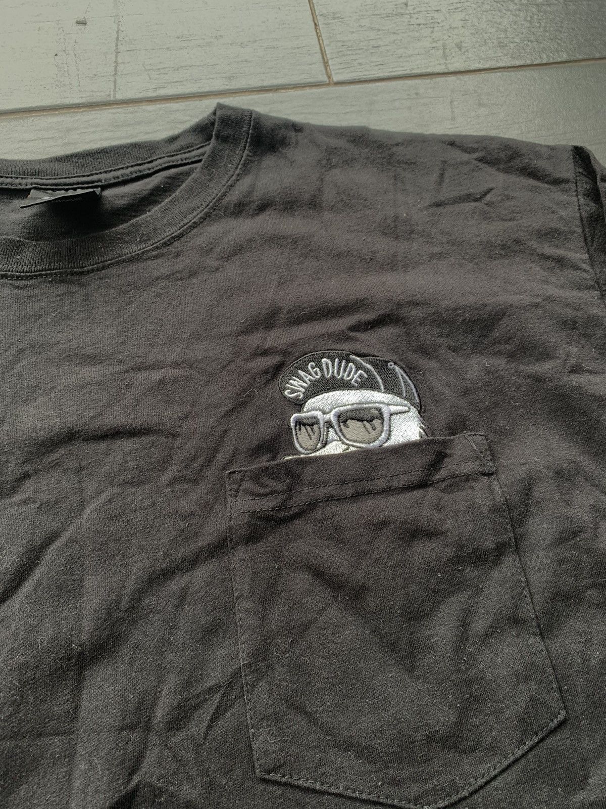 Vintage Duck Dude B One Soul Pocket Tshirt Size US XL / EU 56 / 4 - 5 Thumbnail