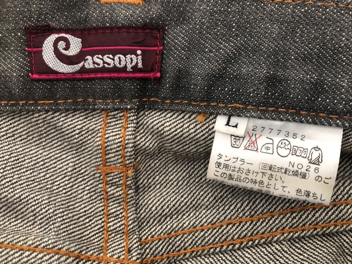 Art Comes First Cassopi Japan Snake Scale Art Design Denim Cropped Pant Size US 31 - 21 Thumbnail