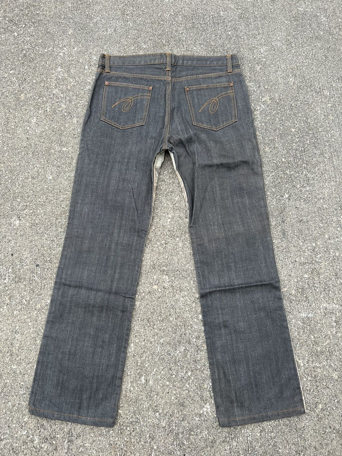 Art Comes First Cassopi Japan Snake Scale Art Design Denim Cropped Pant Size US 31 - 5 Thumbnail